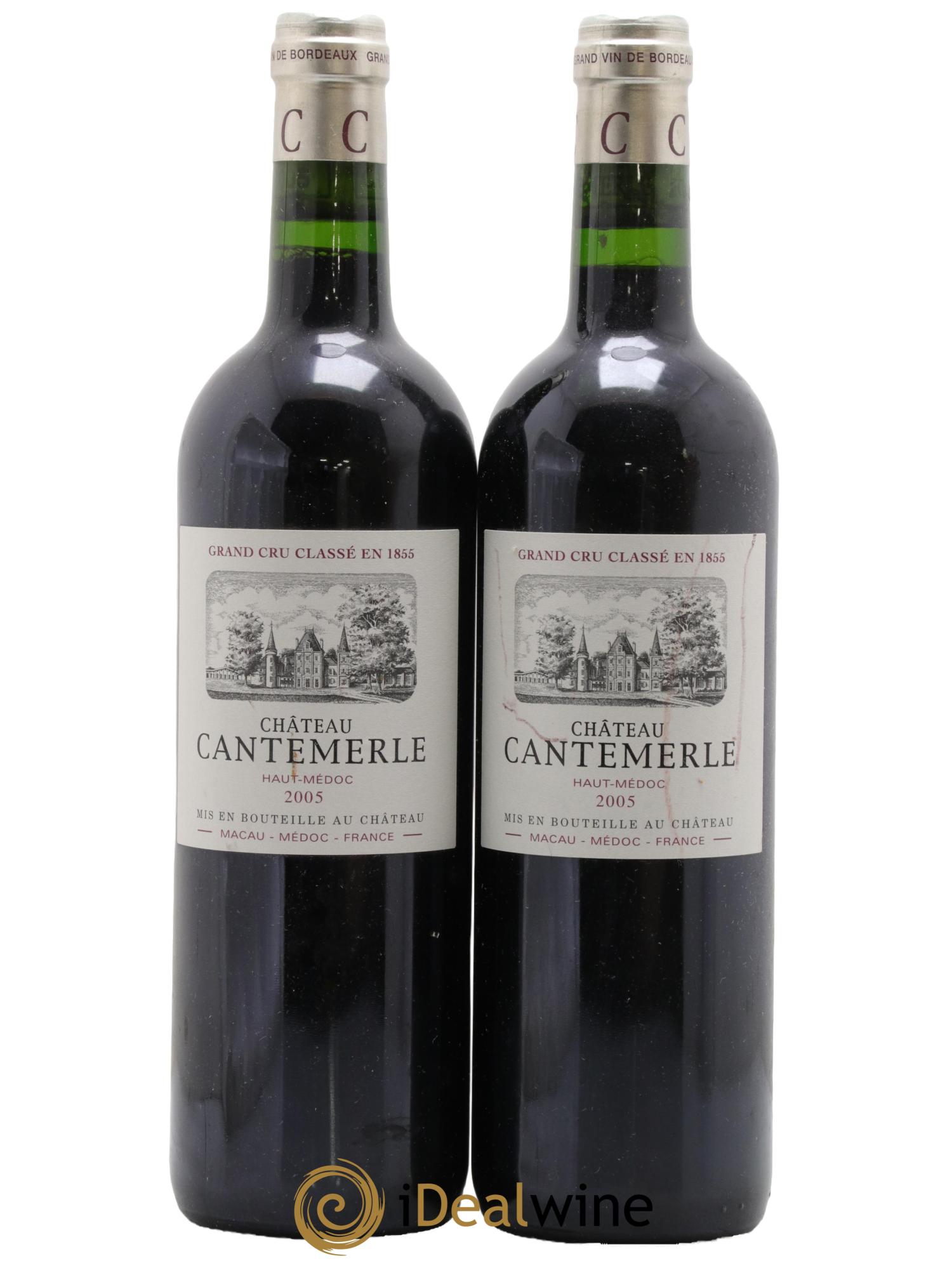 Château Cantemerle 5ème Grand Cru Classé 2005 - Lot de 2 bouteilles - 0