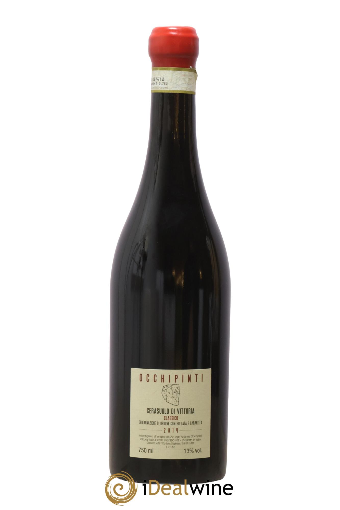 Cerasuolo di Vittoria Classico DOCG Grotte Alte Azienda Agricola Arianna Occhipinti 2014 - Lot de 1 bouteille - 1