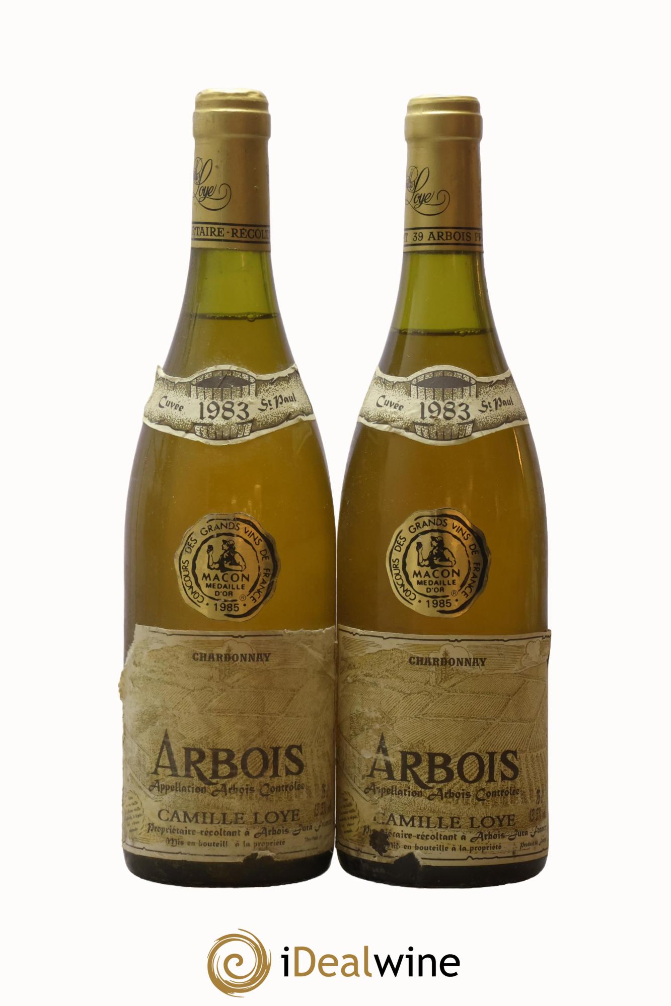 Arbois Chardonnay Cuvée Saint Paul Camille Loye 1983 - Lotto di 2 bottiglie - 0