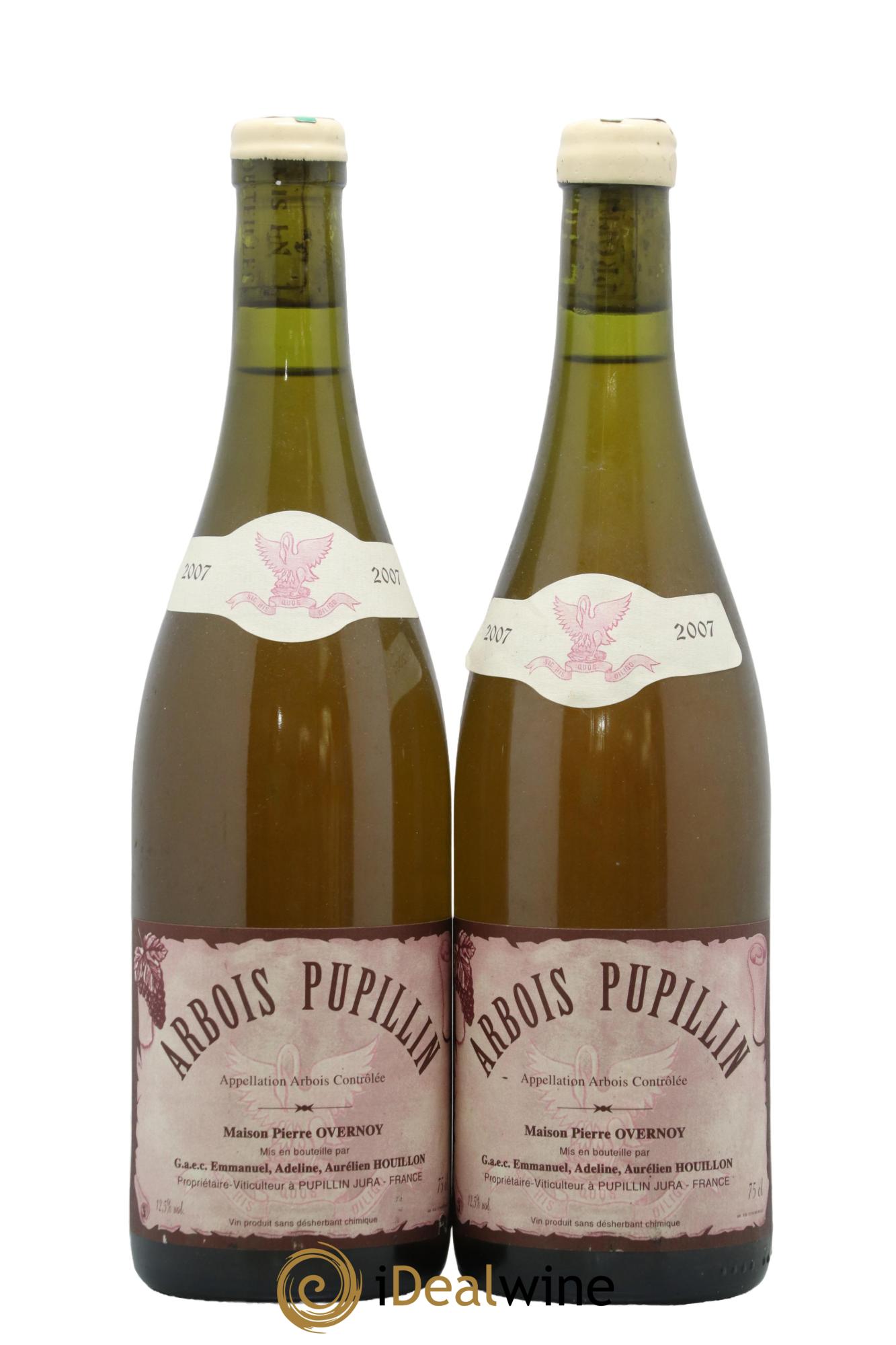 Arbois-Pupillin Chardonnay (cire blanche) Overnoy-Houillon (Domaine) 2007 - Lot de 2 bouteilles - 0