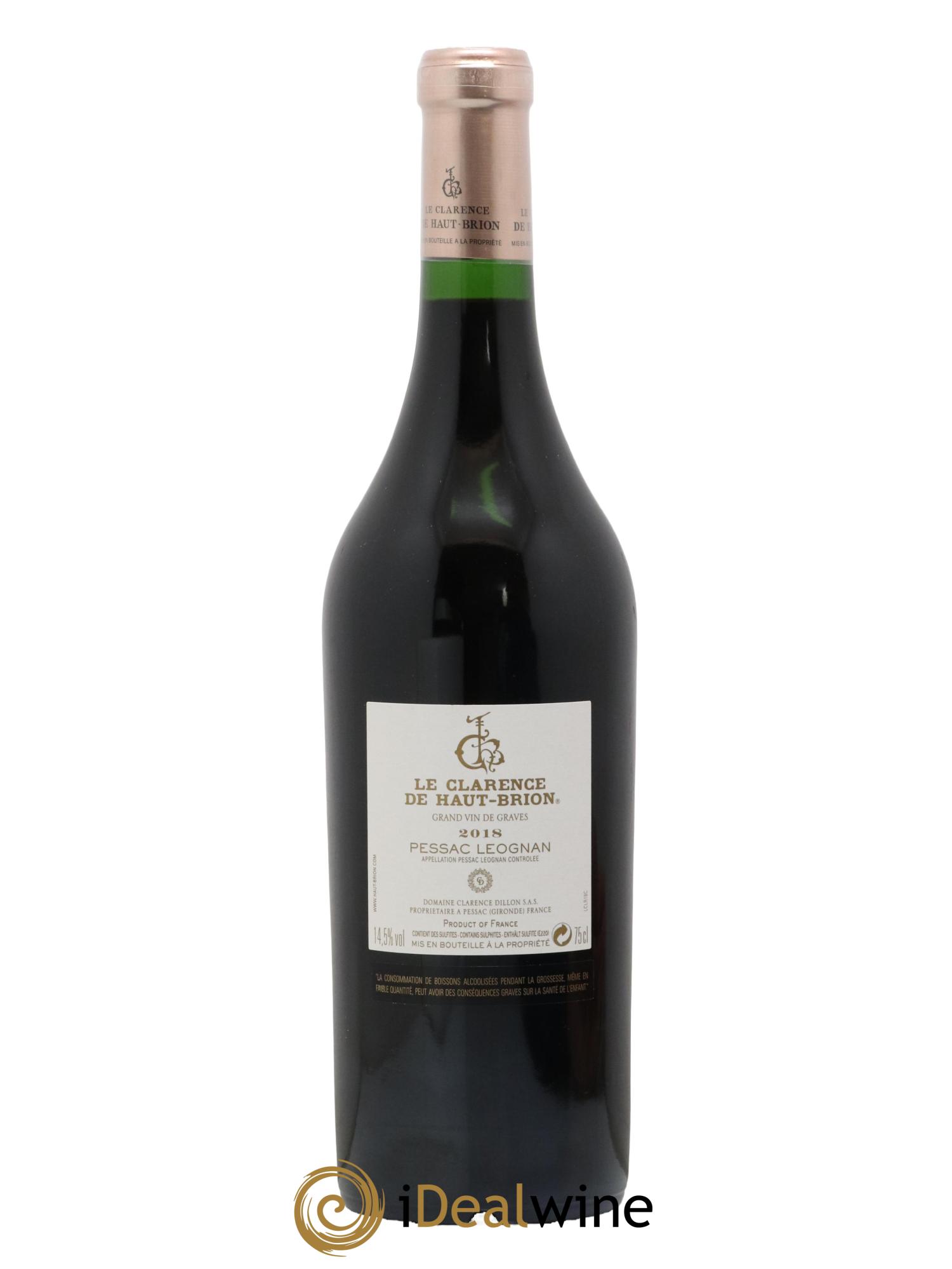 Clarence (Bahans) de Haut-Brion Second Vin 2018 - Lotto di 1 bottiglia - 1