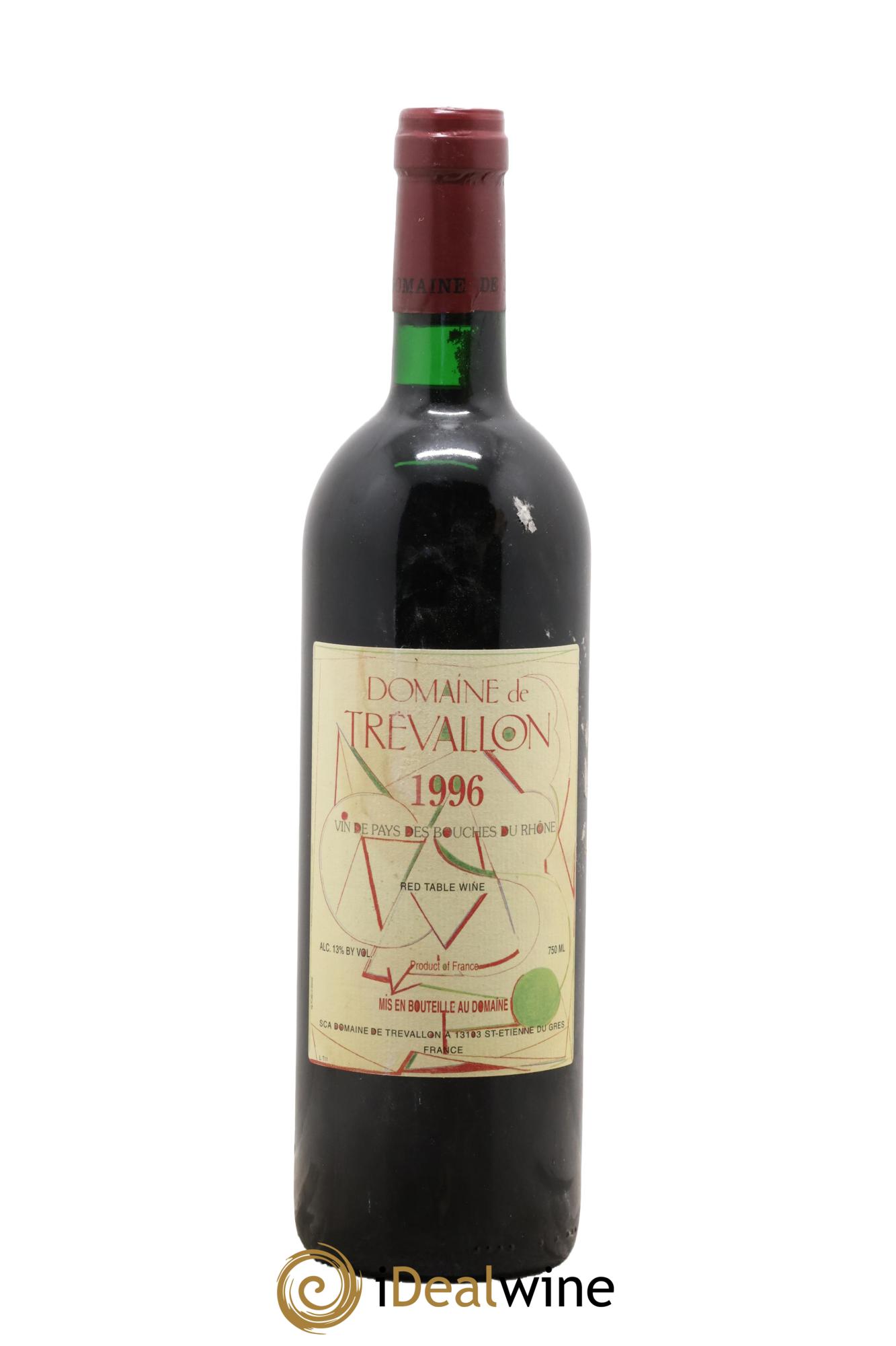 VDP Bouches du Rhône Trévallon (Domaine de) Eloi Dürrbach 1996 - Lot de 1 bouteille - 0