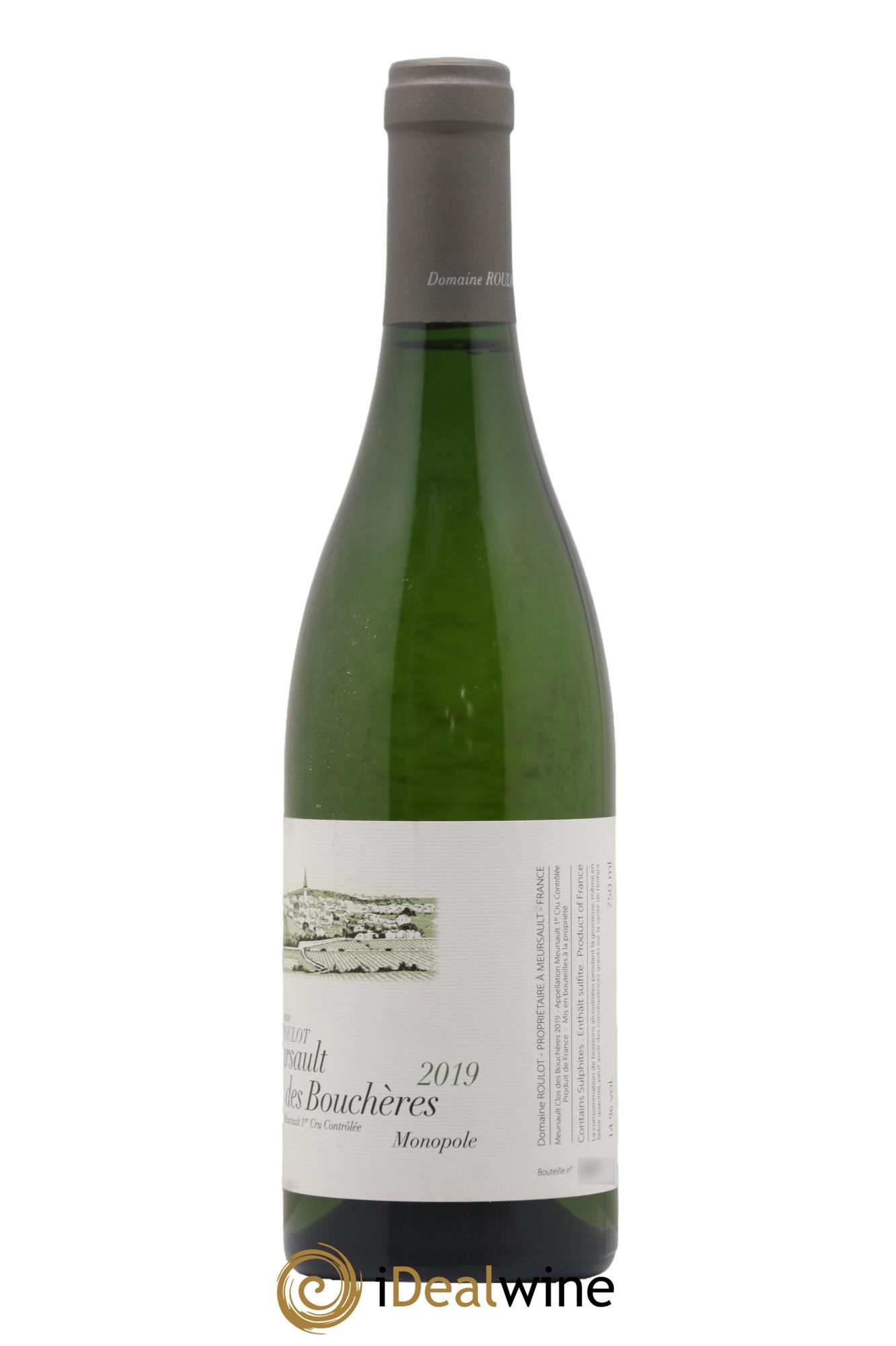 Meursault 1er Cru Clos des Bouchères Roulot (Domaine) 2019 - Lot de 1 bouteille - 1