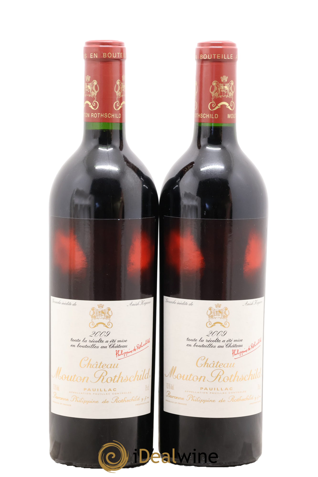 Château Mouton Rothschild 1er Grand Cru Classé 2009 - Lot de 2 bouteilles - 0