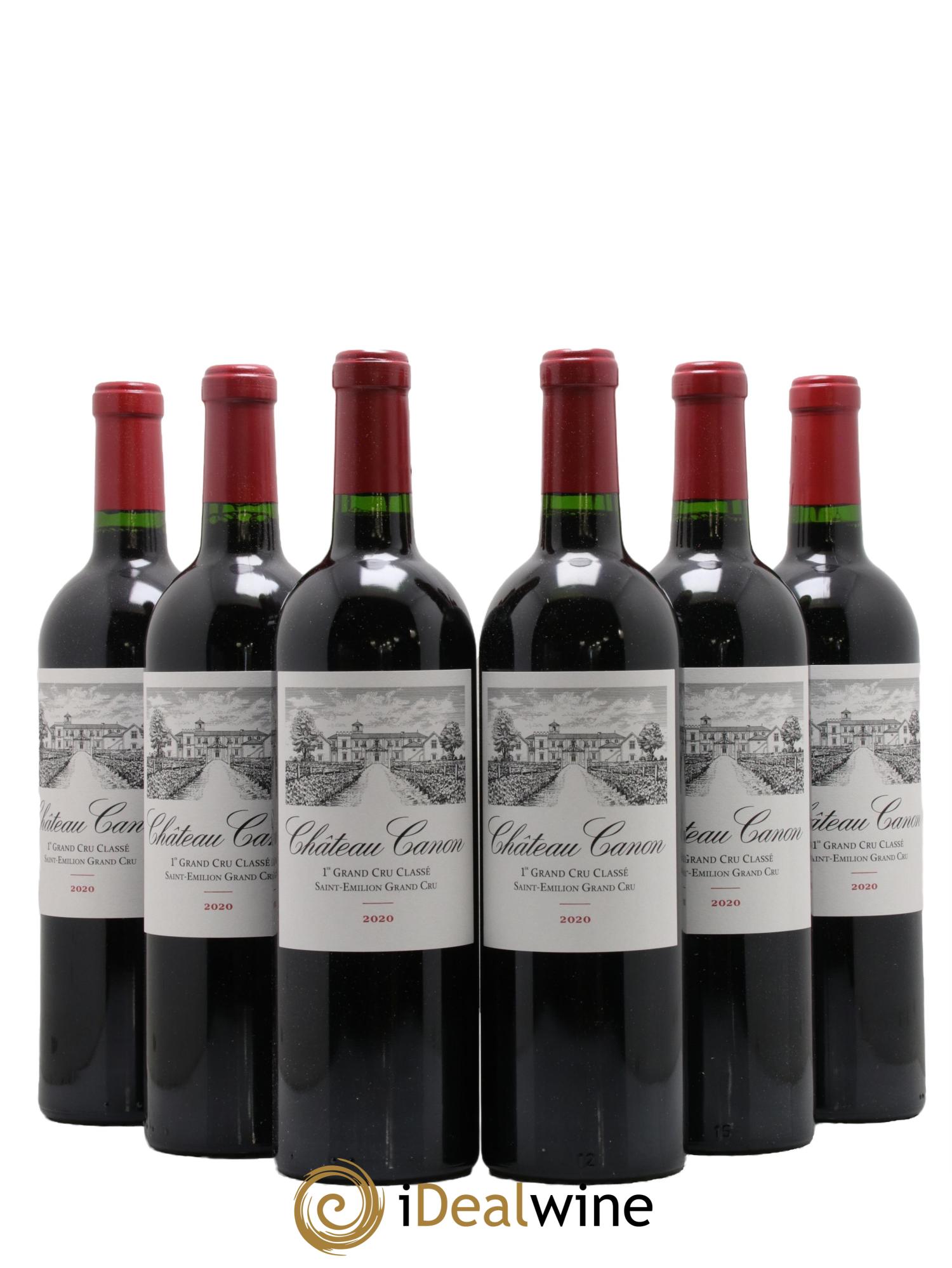 Château Canon 1er Grand Cru Classé B 2020 - Lotto di 6 bottiglie - 0