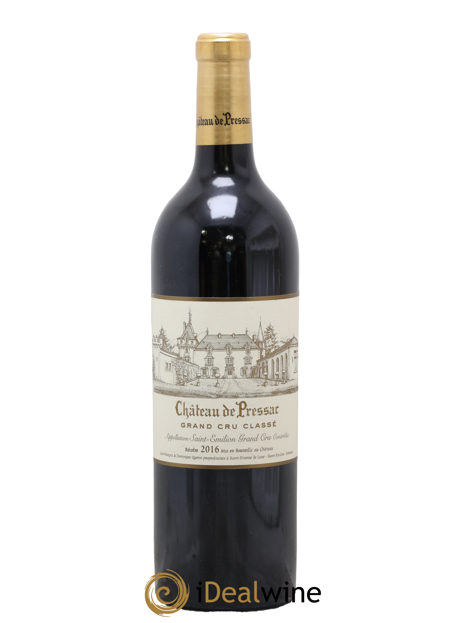 Château de Pressac Grand Cru Classé 2016 - Posten von 1 Flasche - 0