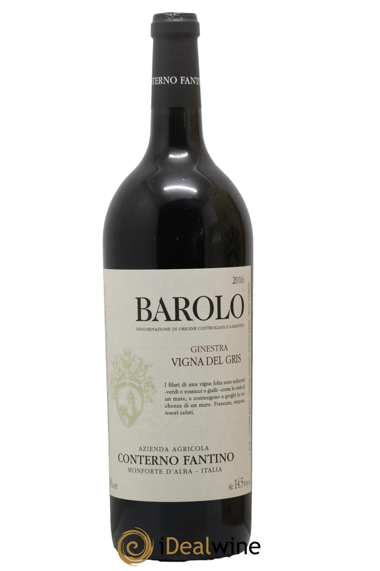 Barolo DOCG Ginestra Vigna Del gris Conterno Fantino 2016 - Lot of 1 magnum - 1