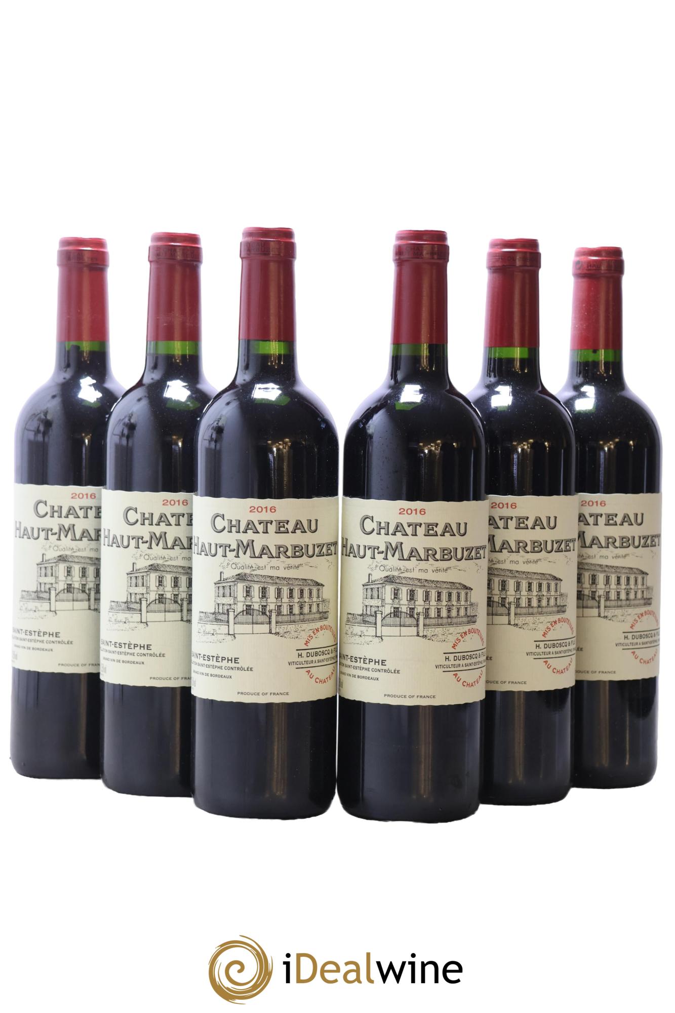 Château Haut Marbuzet 2016 - Lot of 6 bottles - 0