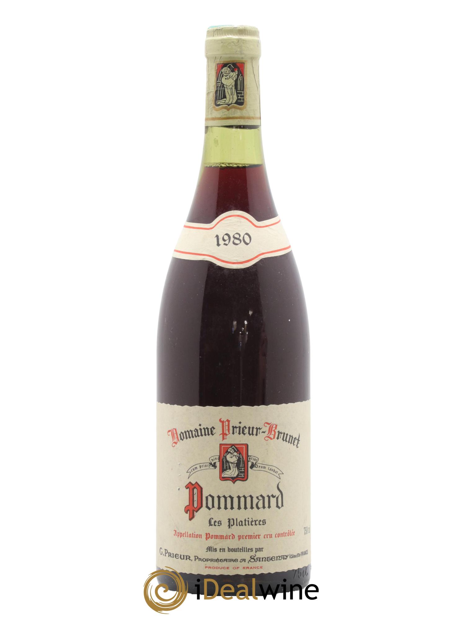 Pommard 1er Cru Les Platieres Domaine Prieur Brunet 1980 - Lot de 1 bouteille - 0