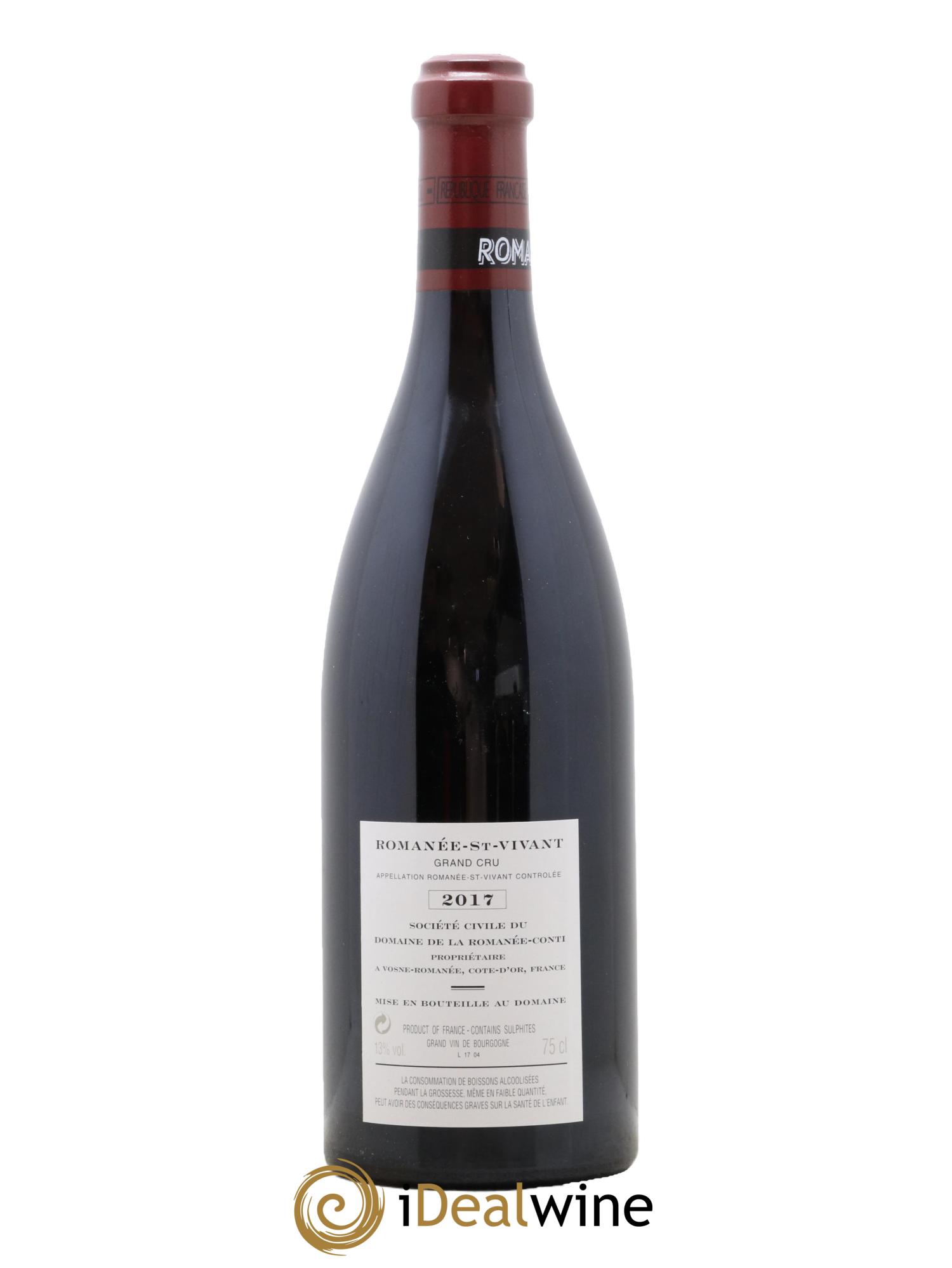 Romanée-Saint-Vivant Grand Cru Domaine de la Romanée-Conti  2017 - Lot of 1 bottle - 1