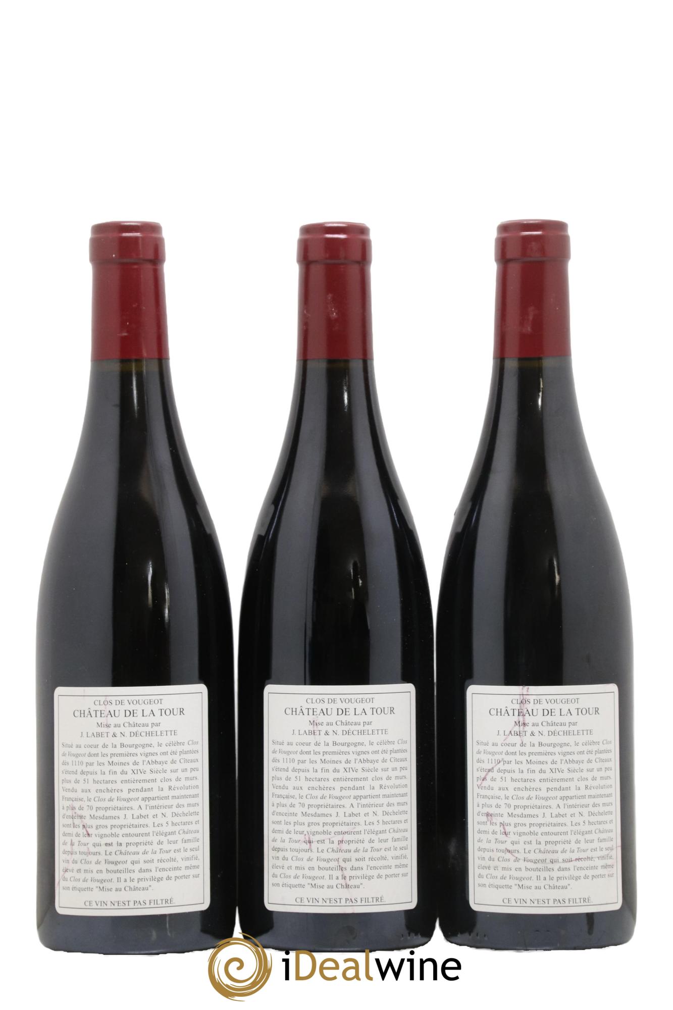 Clos de Vougeot Grand Cru Château de La Tour  2004 - Posten von 6 Flaschen - 2