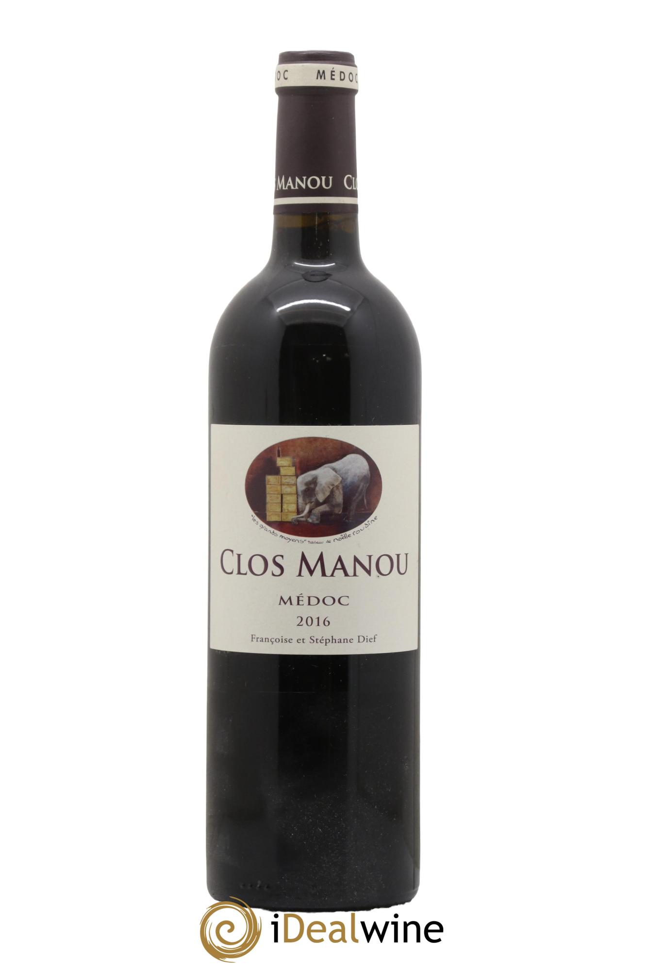 Clos Manou 2016 - Lot de 1 bouteille - 0