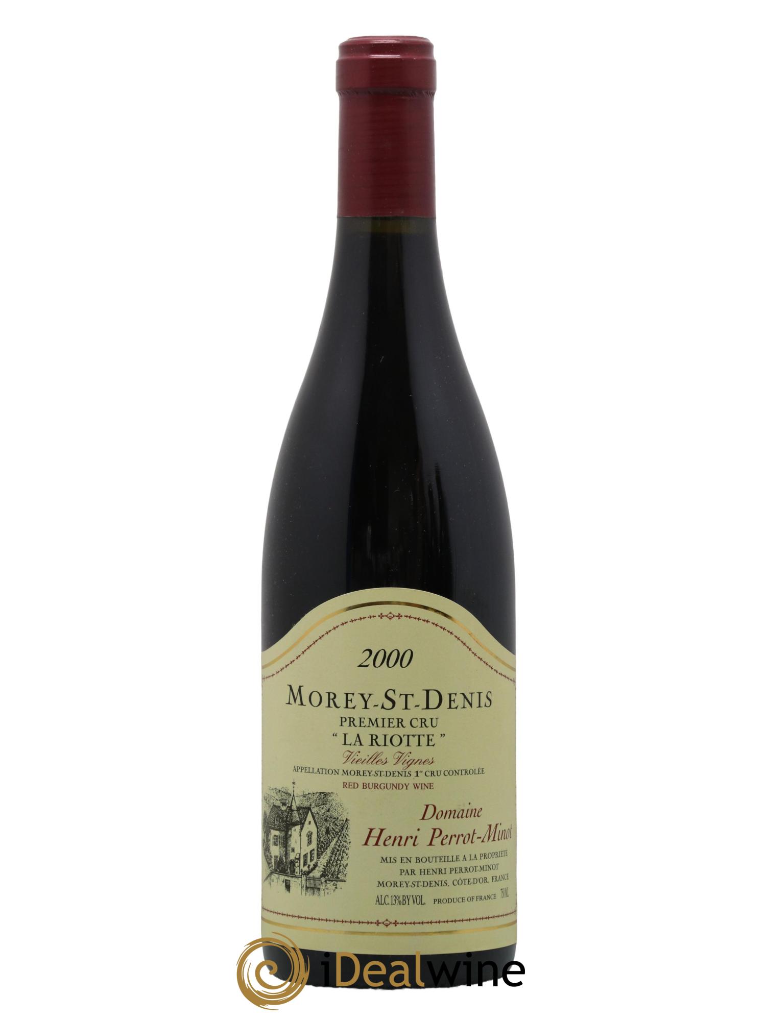 Morey Saint-Denis 1er Cru La Riotte Vieilles Vignes Perrot-Minot 2000 - Lotto di 1 bottiglia - 0