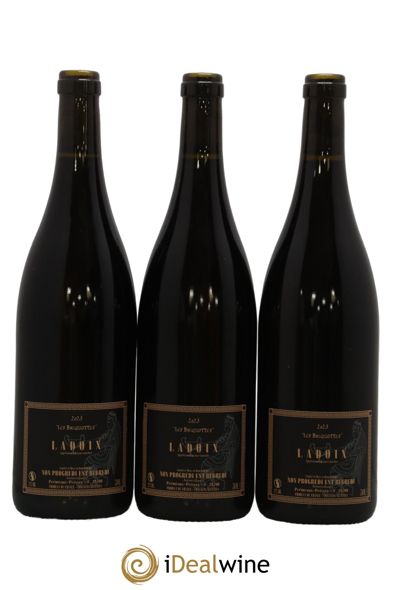 Ladoix Les Briquottes Antonio Quari  2023 - Lot of 3 bottles - 1
