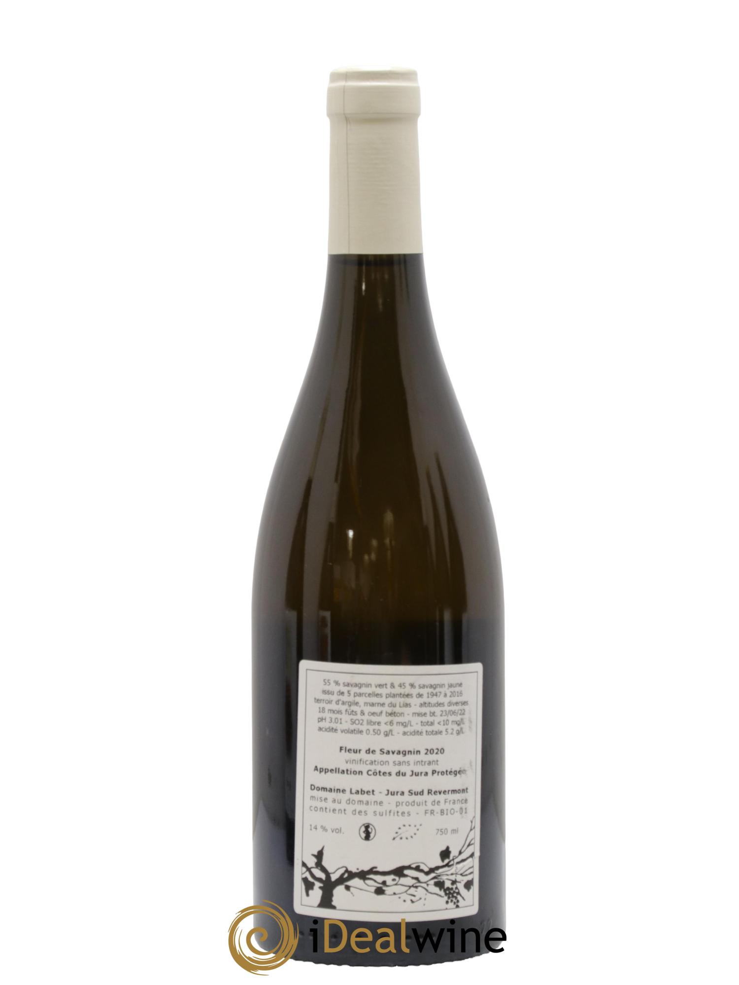 Côtes du Jura Fleur de Savagnin Romain - Julien  - Charline Labet 2020 - Lot of 1 bottle - 1