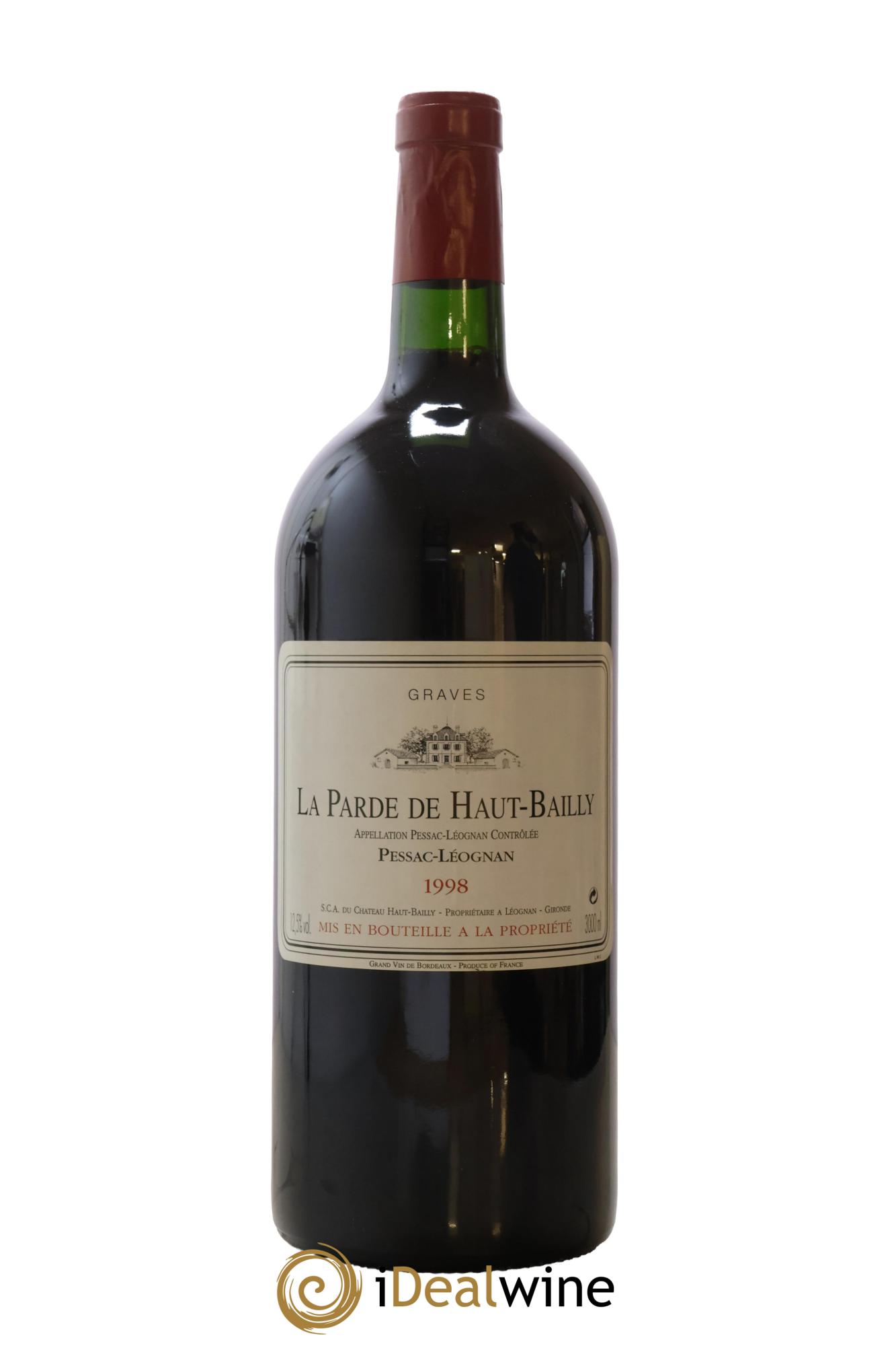 Haut Bailly II (Anciennement La Parde de Haut-Bailly) Second Vin 1998 - Lot de 1 double magnum - 0