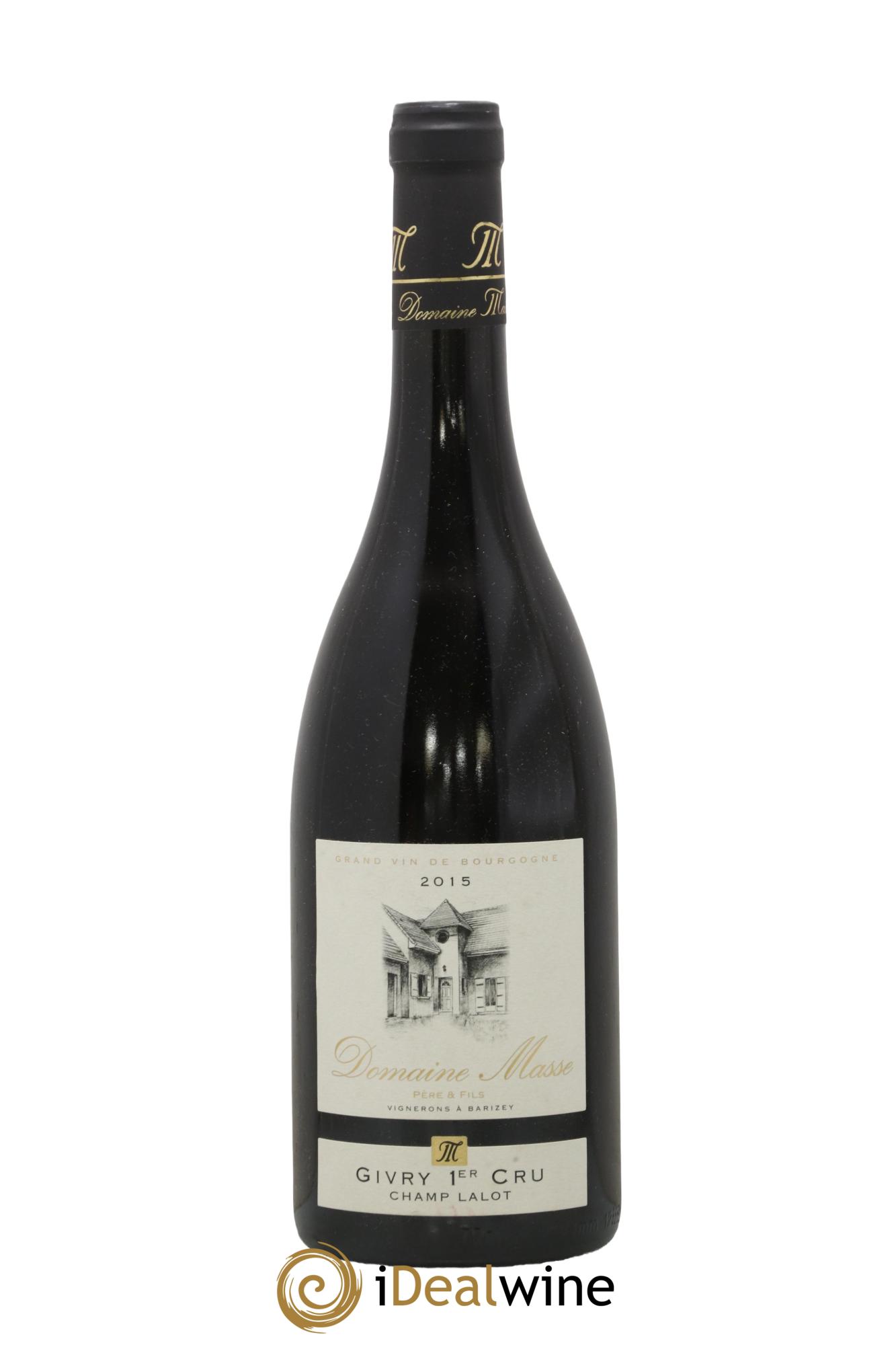 Givry 1er Cru Champ Lalot Domaine Masse Père et Fils 2015 - Lot de 1 bouteille - 0