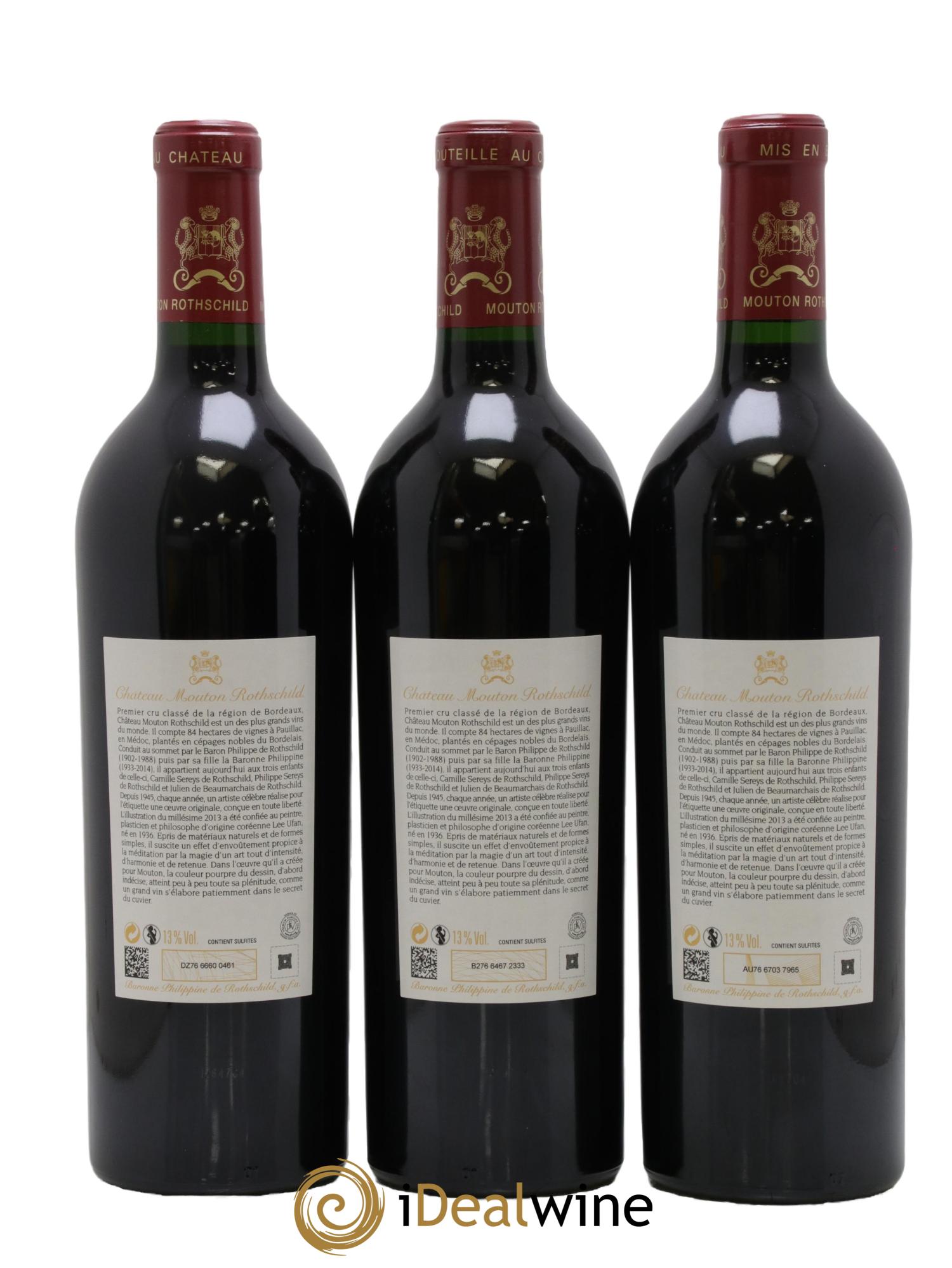 Château Mouton Rothschild 1er Grand Cru Classé  2013 - Lot of 6 bottles - 4