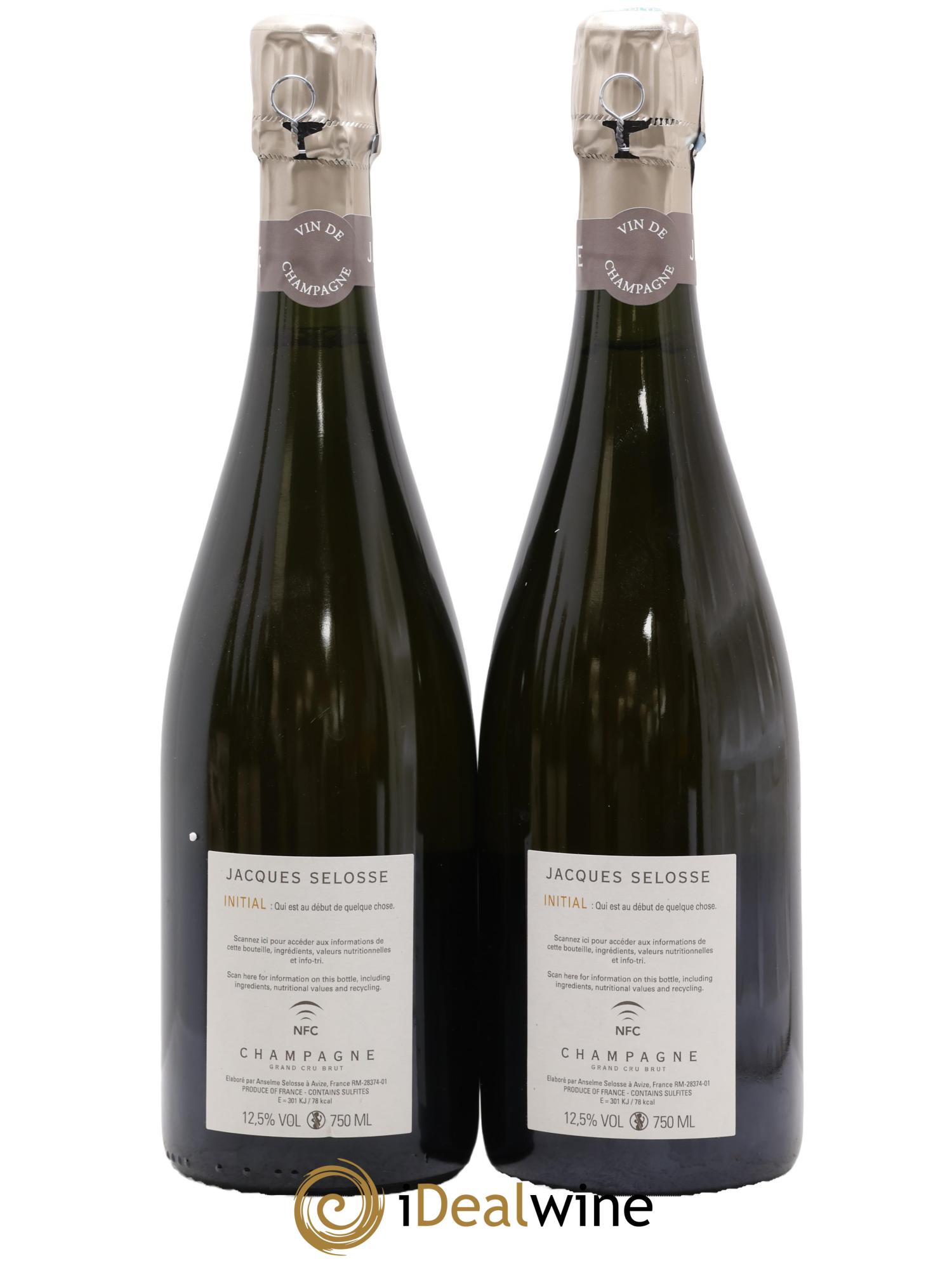 Initial Brut Jacques Selosse - Lot of 2 bottles - 1