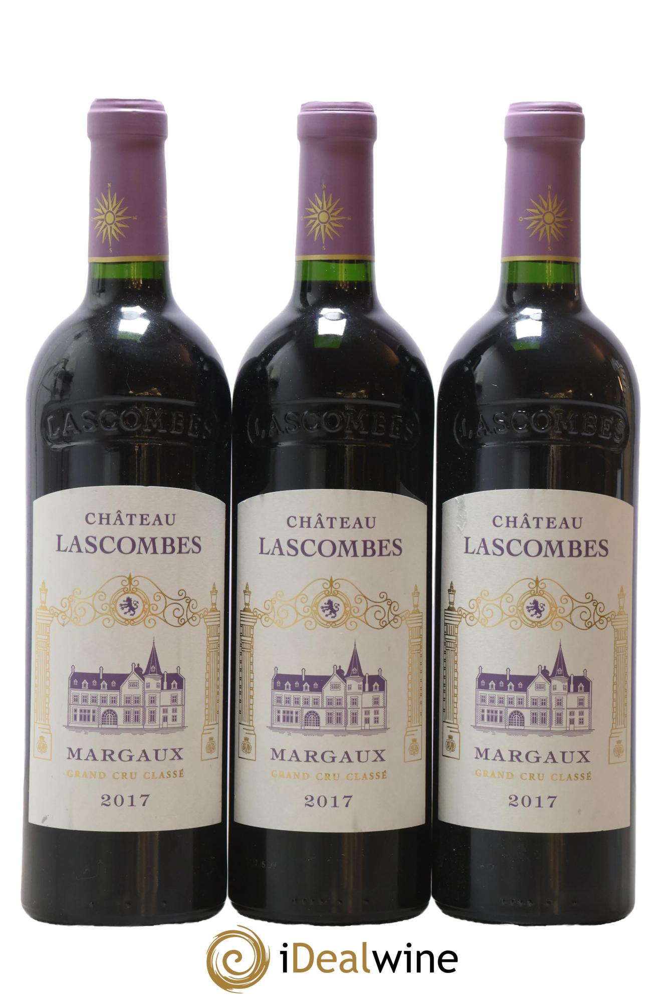 Château Lascombes 2ème Grand Cru Classé 2017 - Lot of 3 bottles - 0