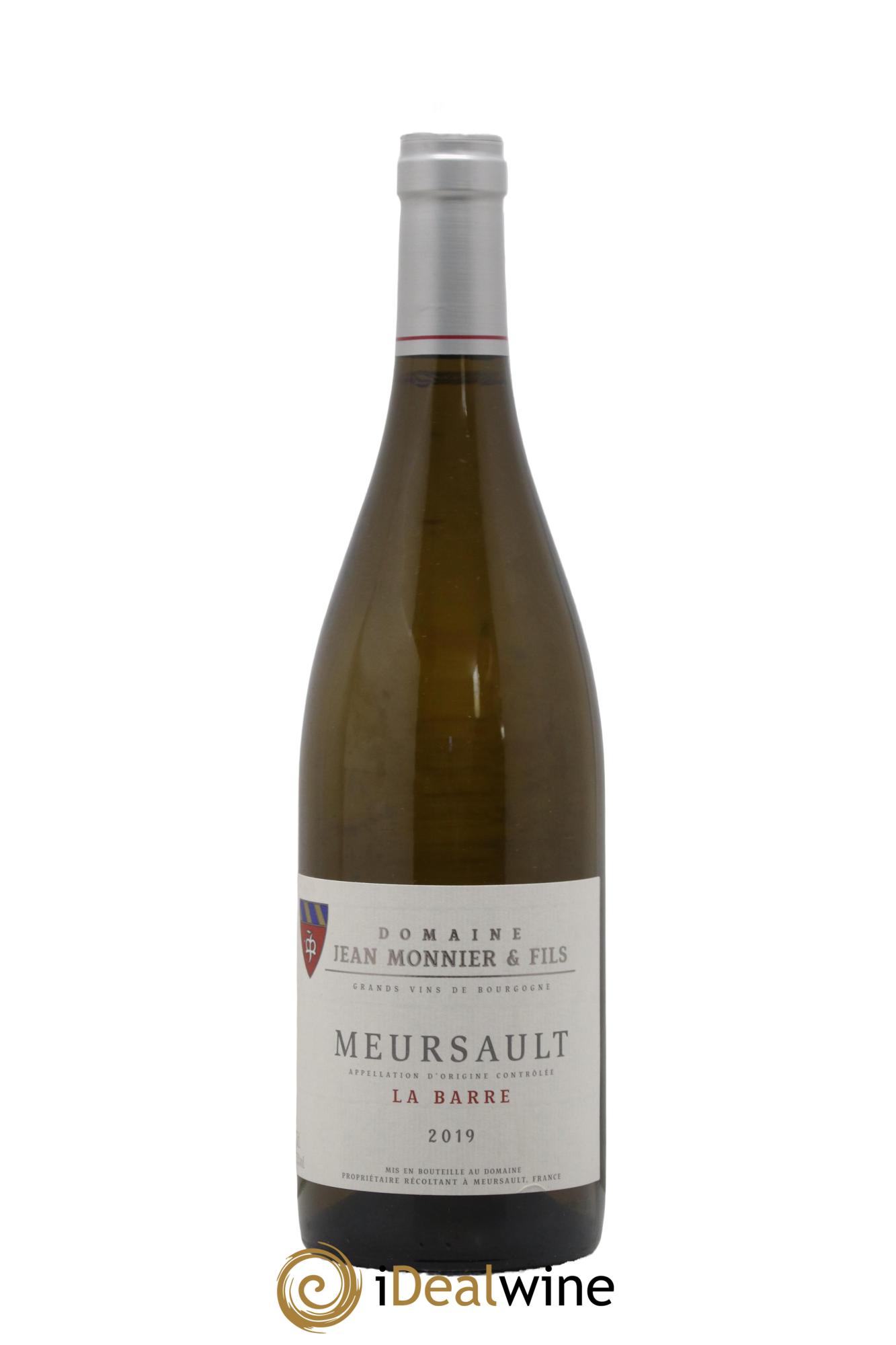 Meursault La Barre Domaine Jean Monnier et Fils 2019 - Lot de 1 bouteille - 0