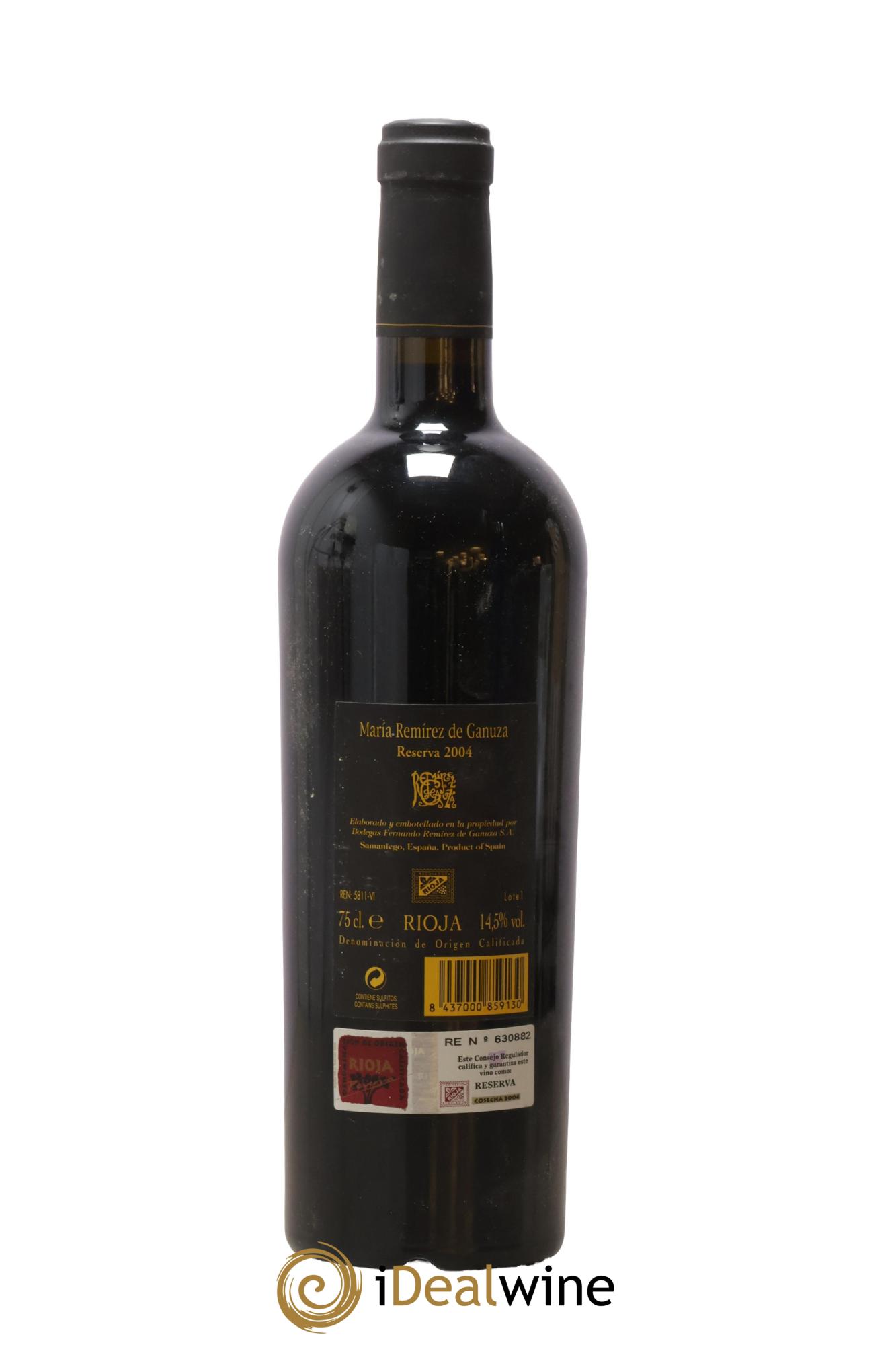 Rioja DOCA Maria Remirez de Ganuza 2004 - Lotto di 1 bottiglia - 1