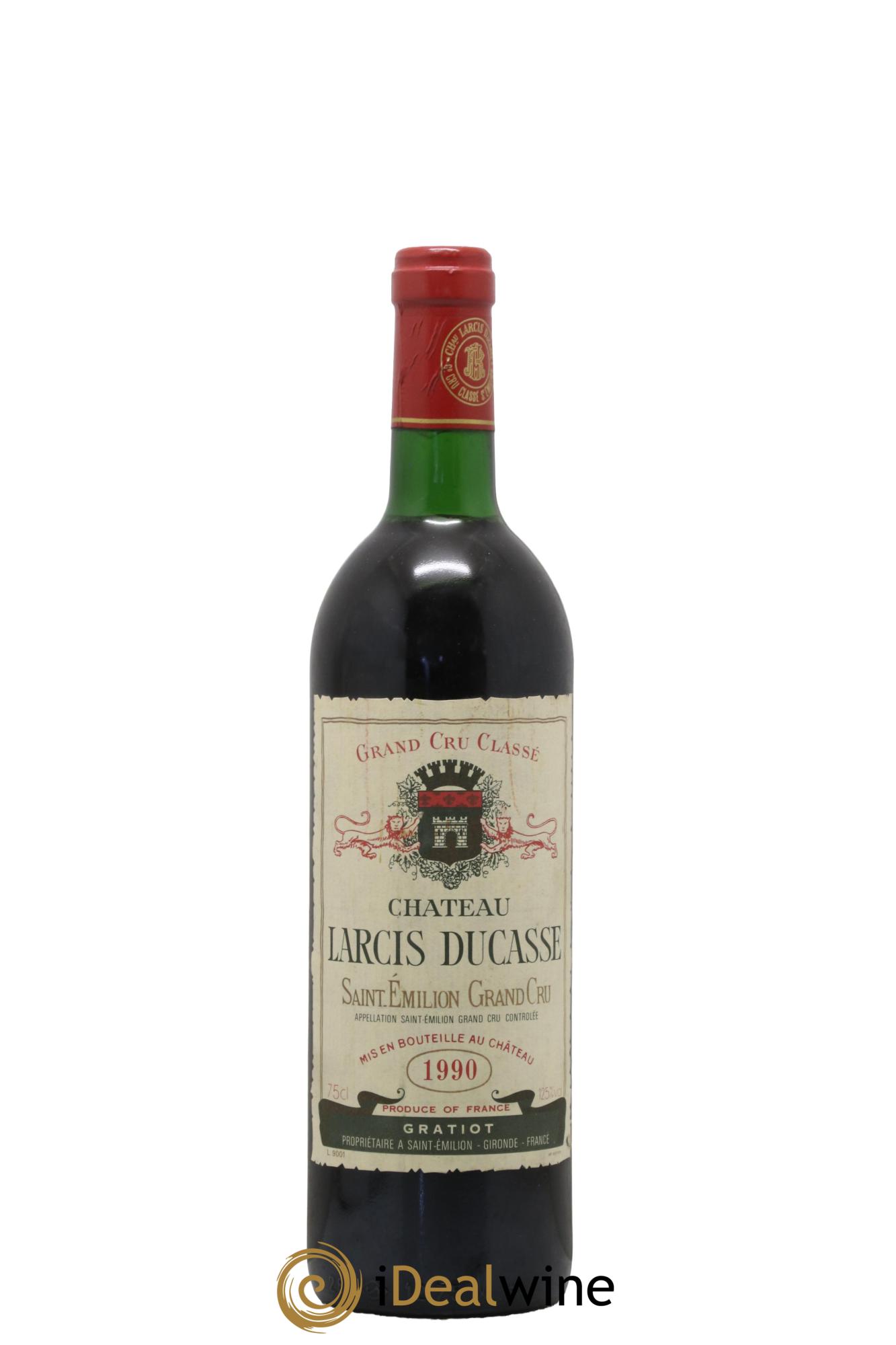Château Larcis Ducasse 1er Grand Cru Classé B 1990 - Lot de 1 bouteille - 0