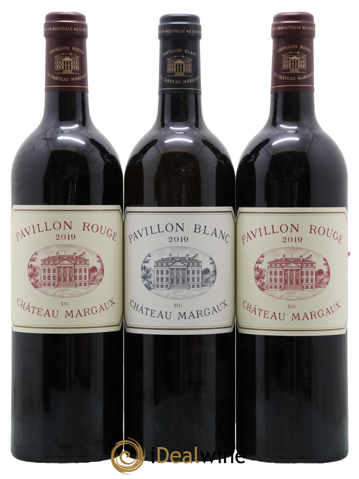 Bordeaux Coffret Trilogie Chateau Margaux 3 Margaux 2 Pavillon 1 Pavillon Blanc Margaux 2019 - Lot de 6 bouteilles - 3