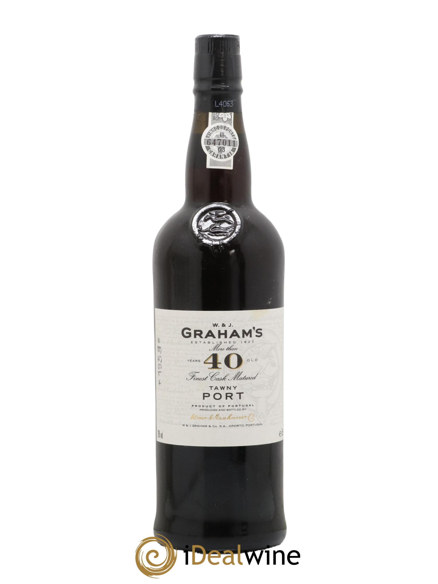 Porto 40 Years Old Tawny Port Grahams - Lot de 1 bouteille - 0