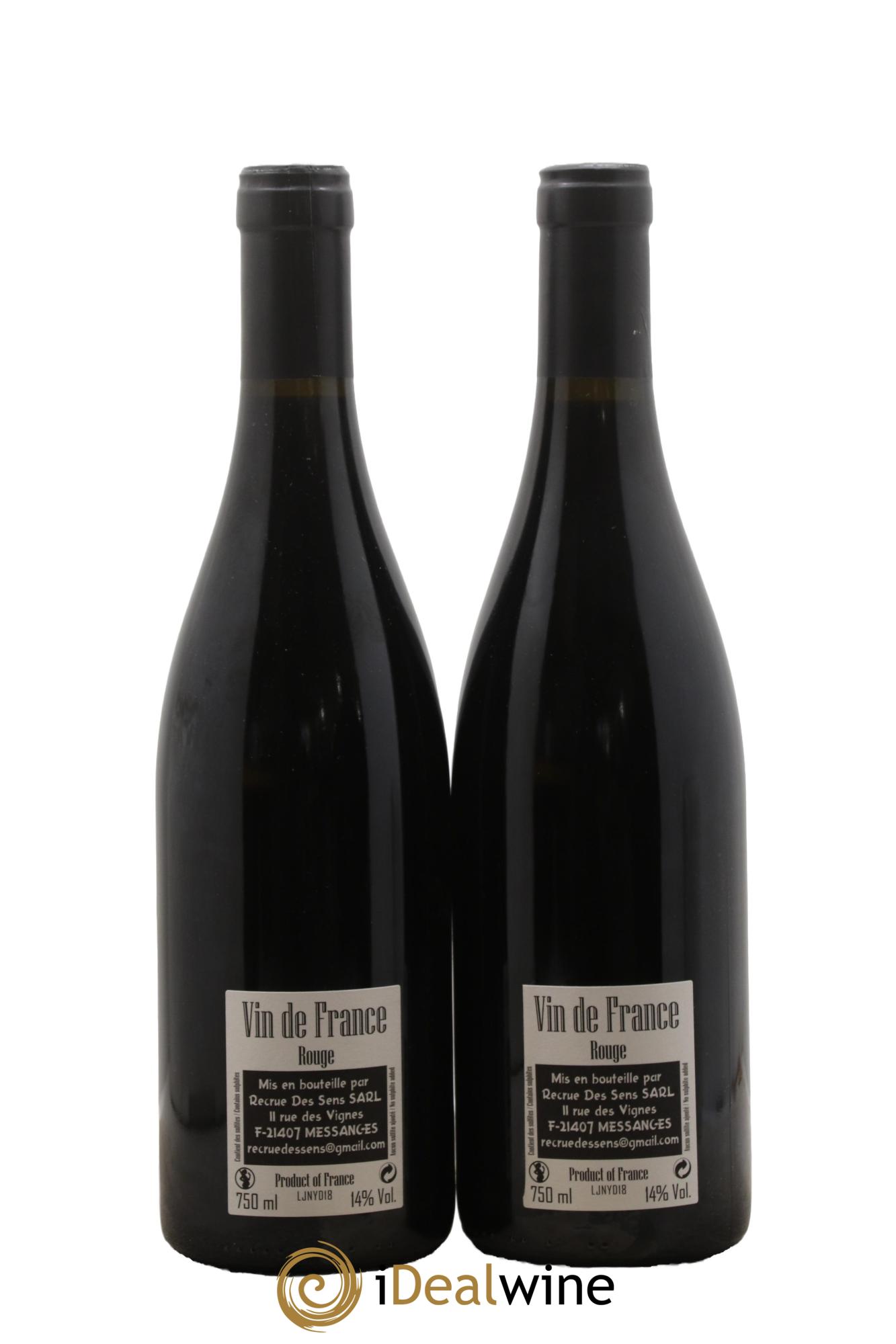 Vin de France Jeannot Yann Durieux - Recrue des Sens 2018 - Lotto di 2 bottiglie - 1