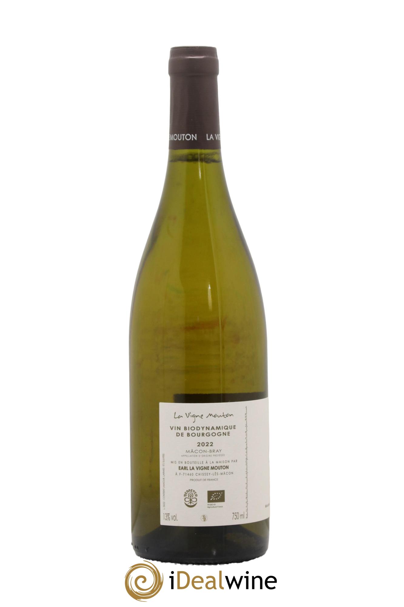 Mâcon Bray Terres de Chazeux Domaine La Vigne Mouton 2022 - Lot de 1 bouteille - 1