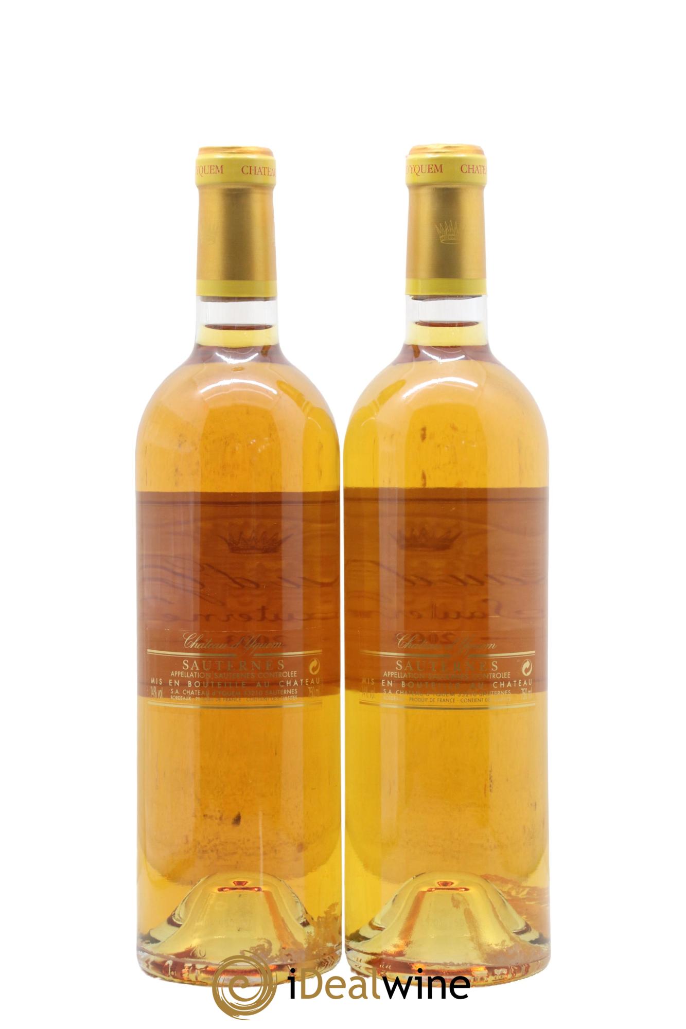 Château d' Yquem 1er Cru Classé Supérieur 2003 - Lot of 2 bottles - 1