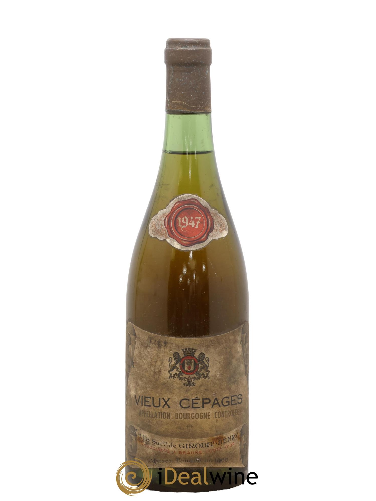 Bourgogne Vieux Cépages Les Successeurs de Girodit Henri 1947 - Lot de 1 bouteille - 0