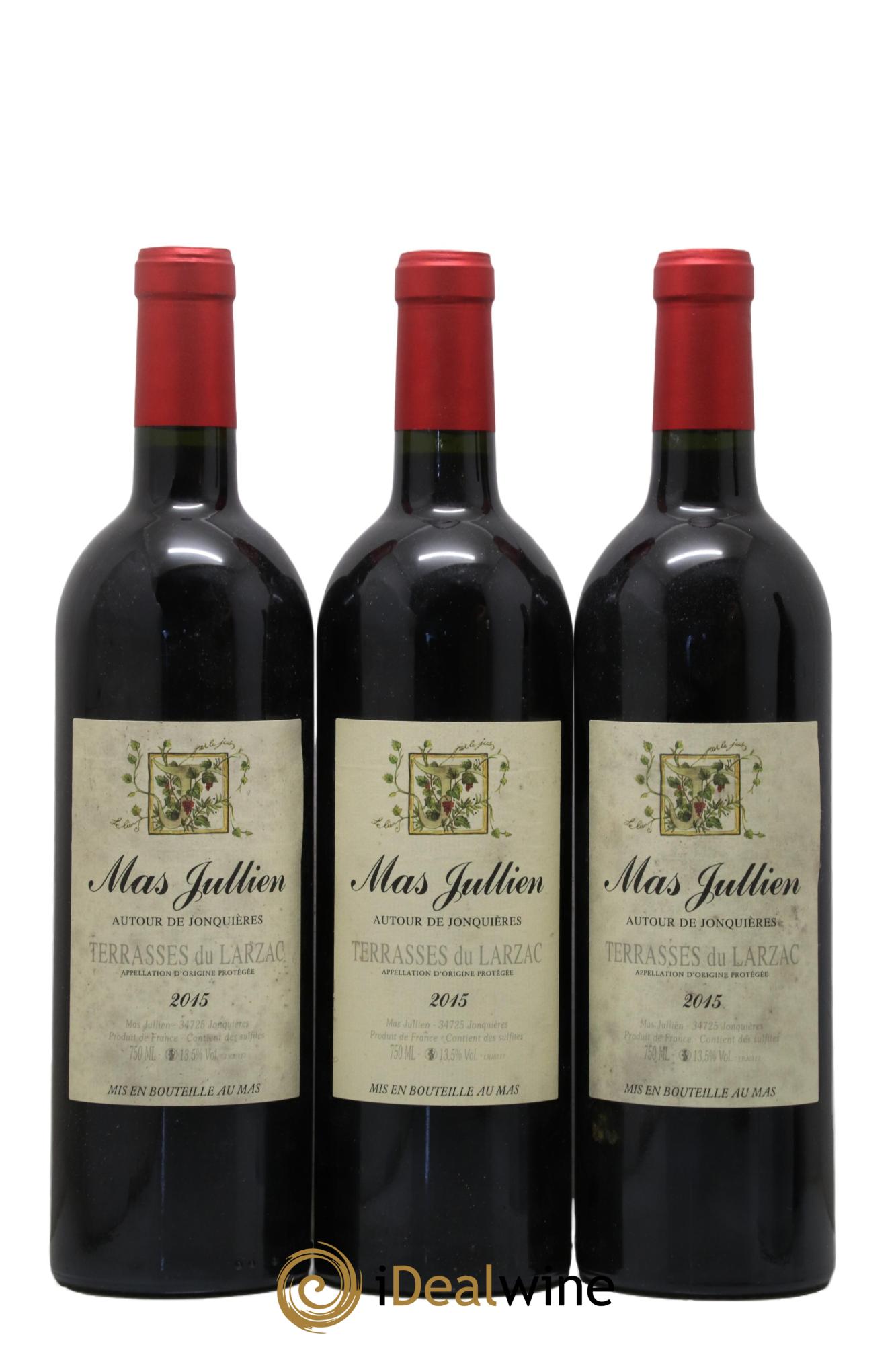 Coteaux du Languedoc - Terrasses du Larzac Mas Jullien Autour de Jonquières Olivier Jullien 2015 - Lot de 3 bouteilles - 0