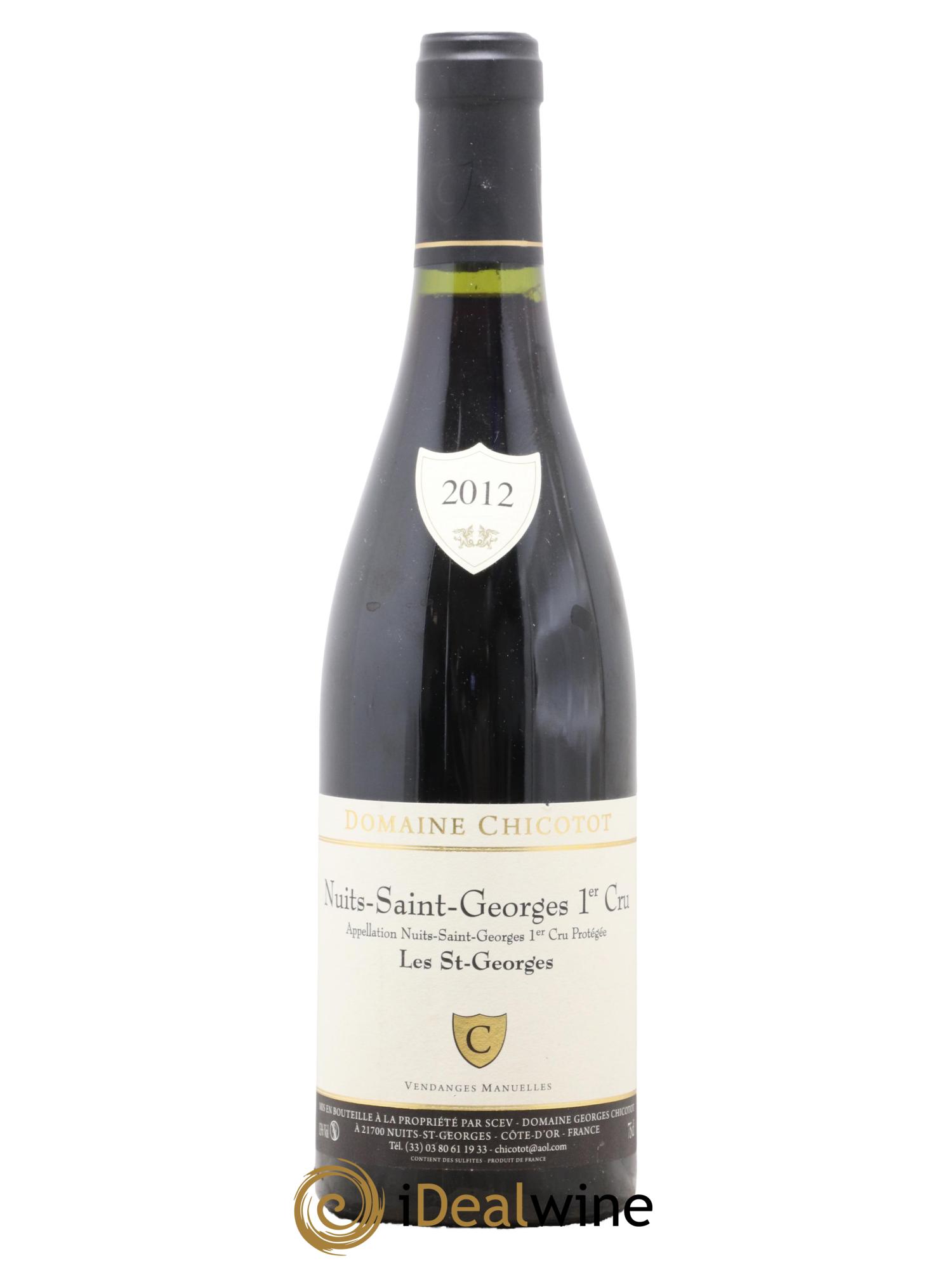 Nuits-Saint-Georges 1er Cru Les Saint-Georges Chicotot 2012 - Lot de 1 bouteille - 0