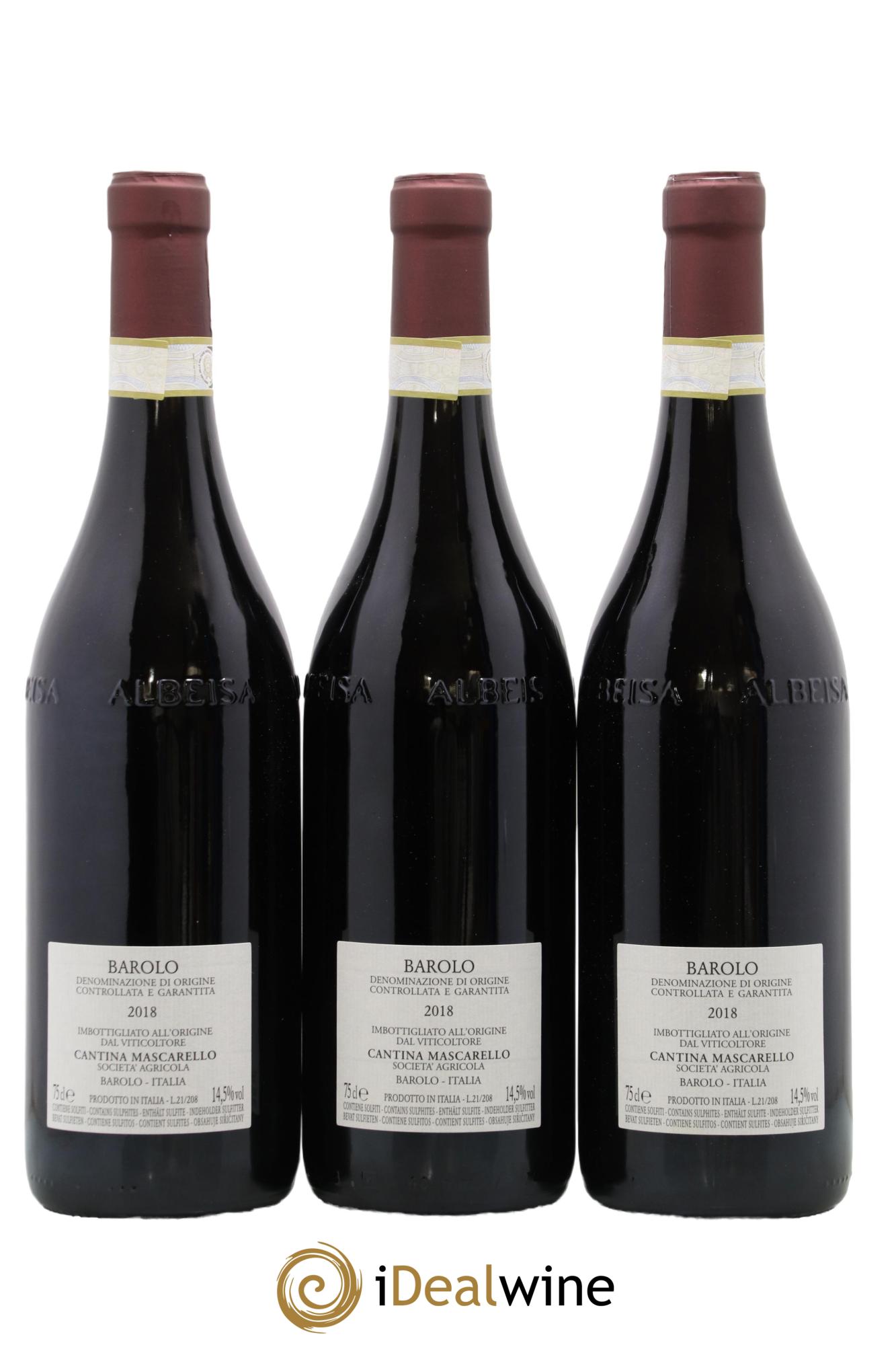 Barolo DOCG Bartolo Mascarello 2018 - Lot of 3 bottles - 1