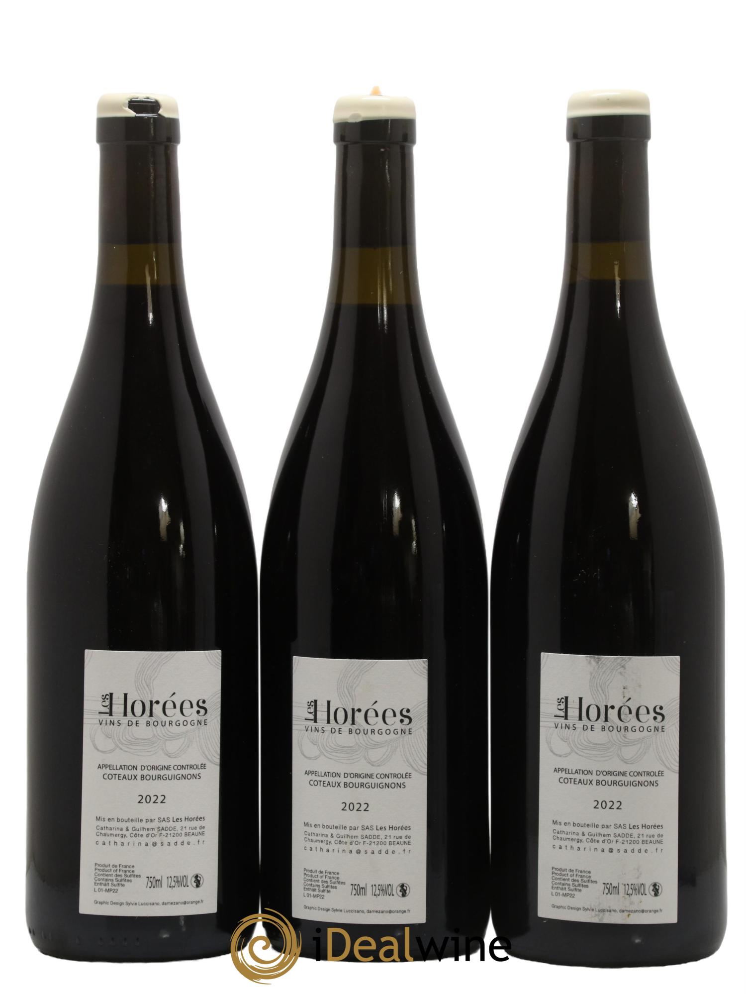Coteaux Bourguignons Mon Poulain Les Horées 2022 - Lot de 3 bouteilles - 1