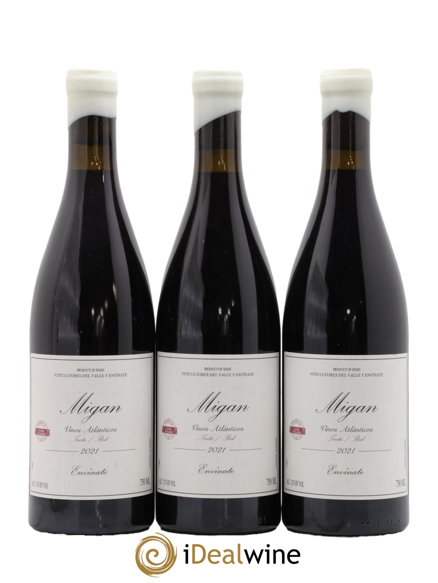 Espagne Tenerife Migan Envinate 2021 - Lot de 3 bouteilles - 0