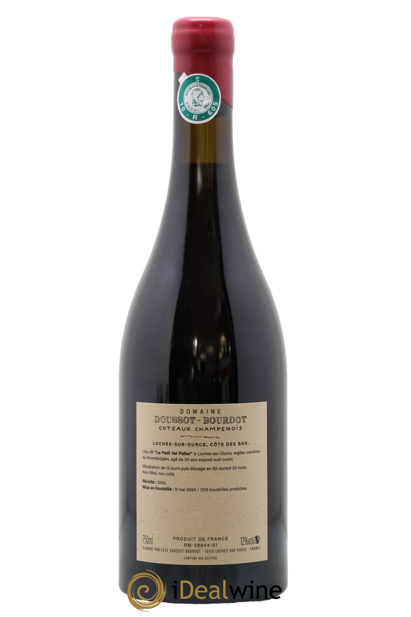 Coteaux Champenois Petit Val Pallat Pinot Noir Doussot-Bourdot 2022 - Lotto di 1 bottiglia - 1