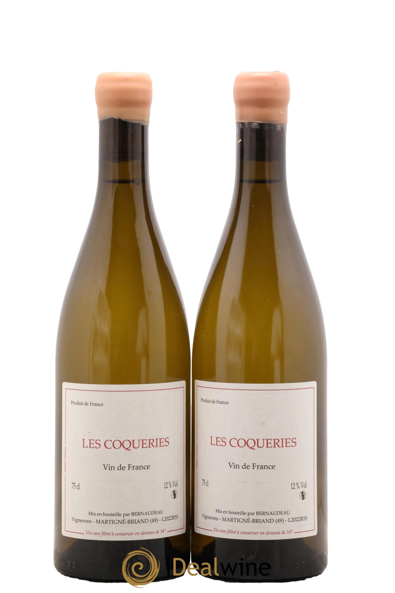 Vin de France Les Coqueries Stéphane Bernaudeau (Domaine) 2022 - Lot of 2 bottles - 0