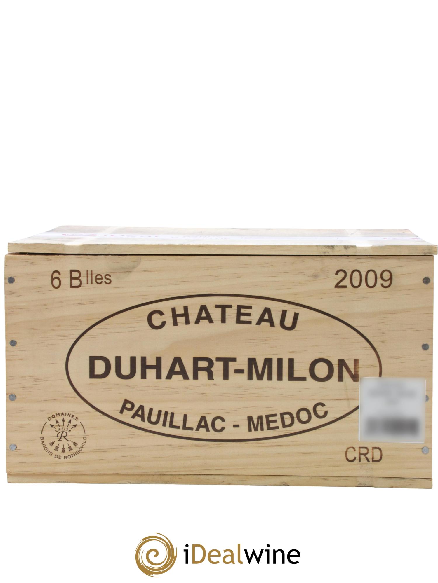 Château Duhart-Milon 4ème Grand Cru Classé 2009 - Lot de 6 bouteilles - 1