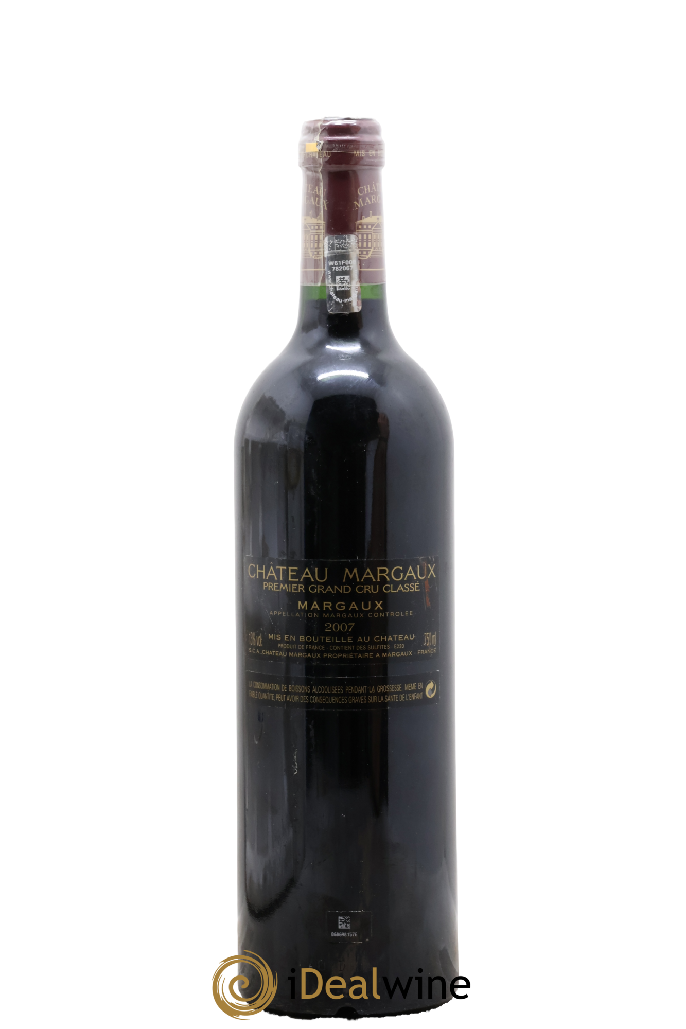 Château Margaux 1er Grand Cru Classé 2007 - Lot de 1 bouteille - 1