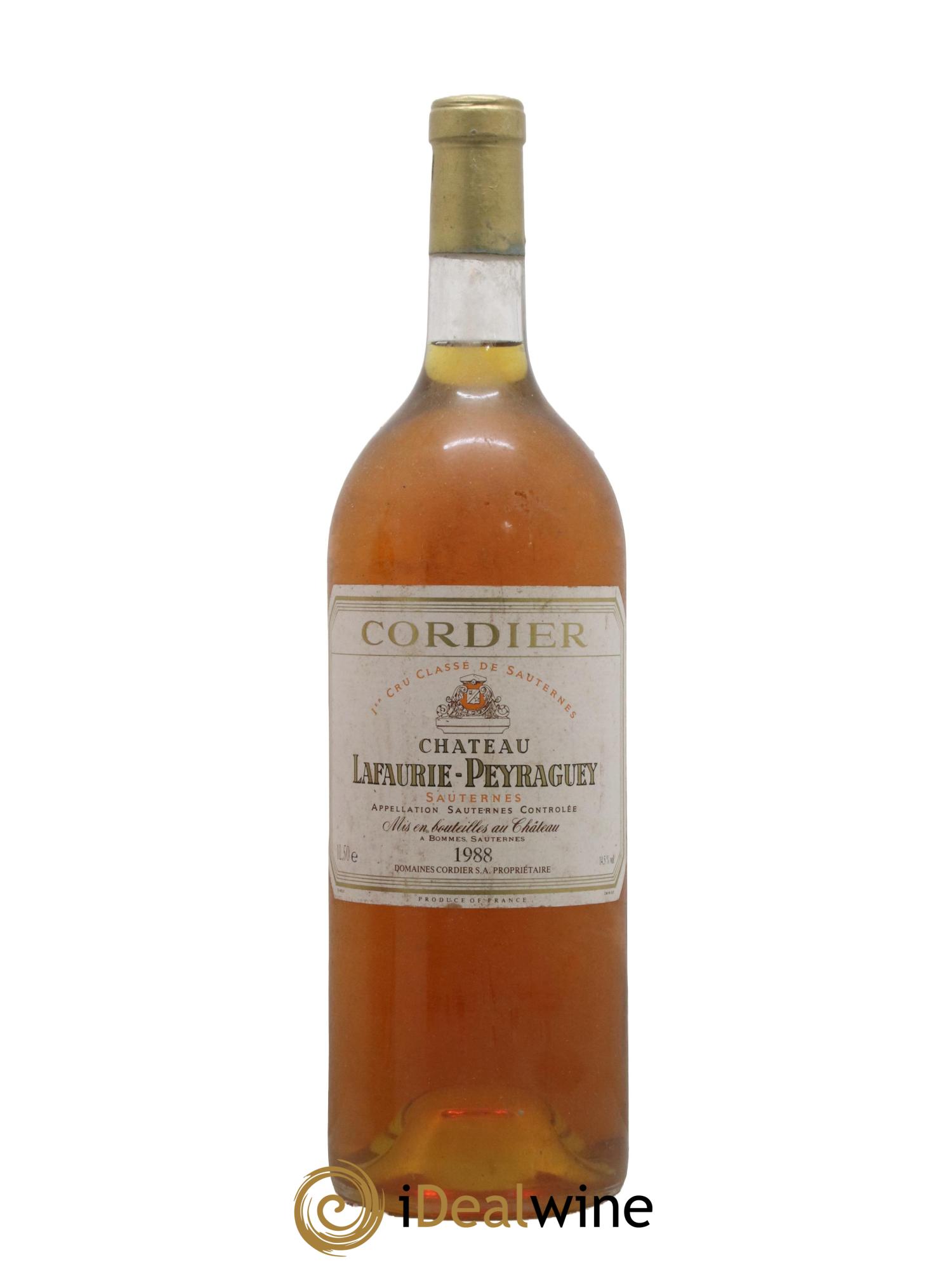 Château Lafaurie-Peyraguey 1er Grand Cru Classé 1988 - Lotto di 1 magnum - 0
