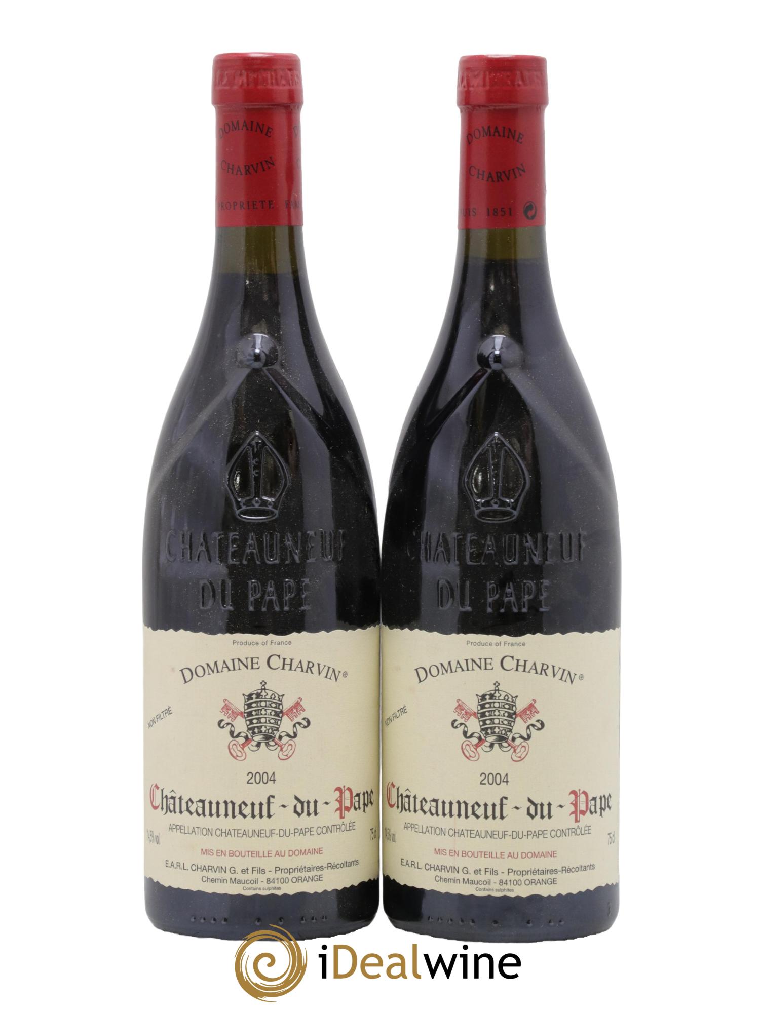 Châteauneuf-du-Pape Charvin (Domaine) 2004 - Lot de 2 bouteilles - 0