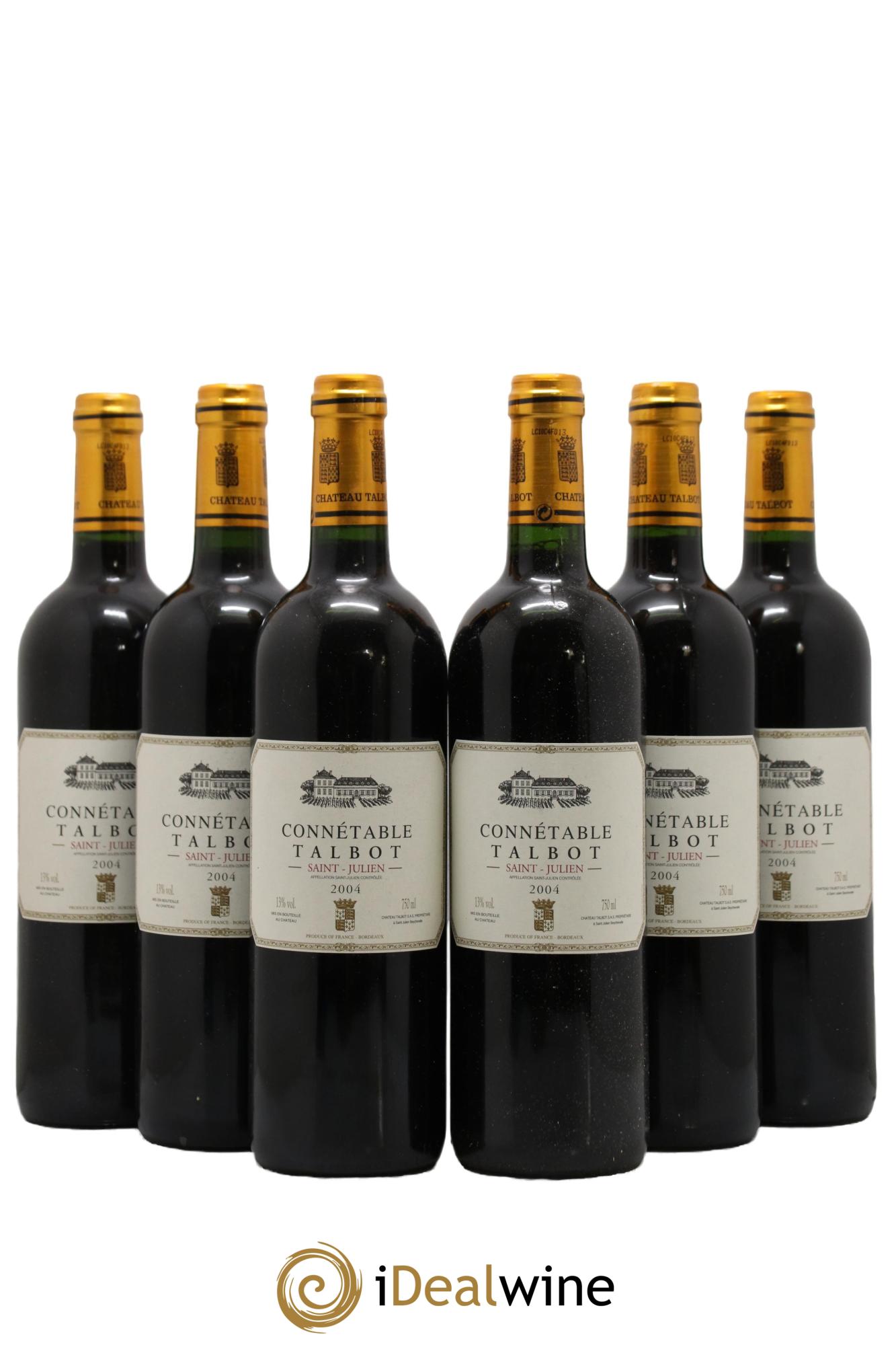 Connétable de Talbot Second Vin 2004 - Lot of 6 bottles - 0