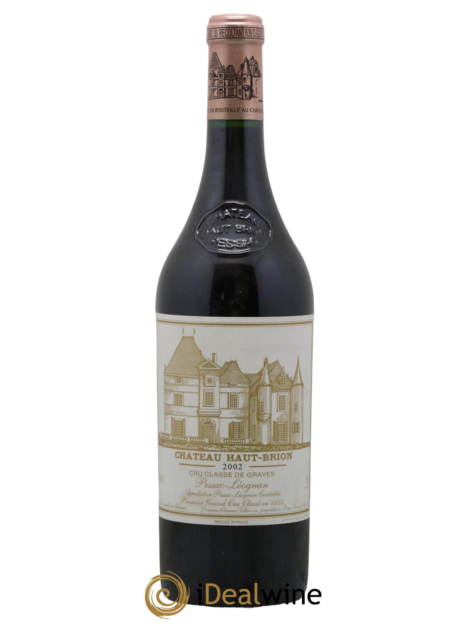 Château Haut Brion 1er Grand Cru Classé 2002 - Lot de 1 bouteille - 0