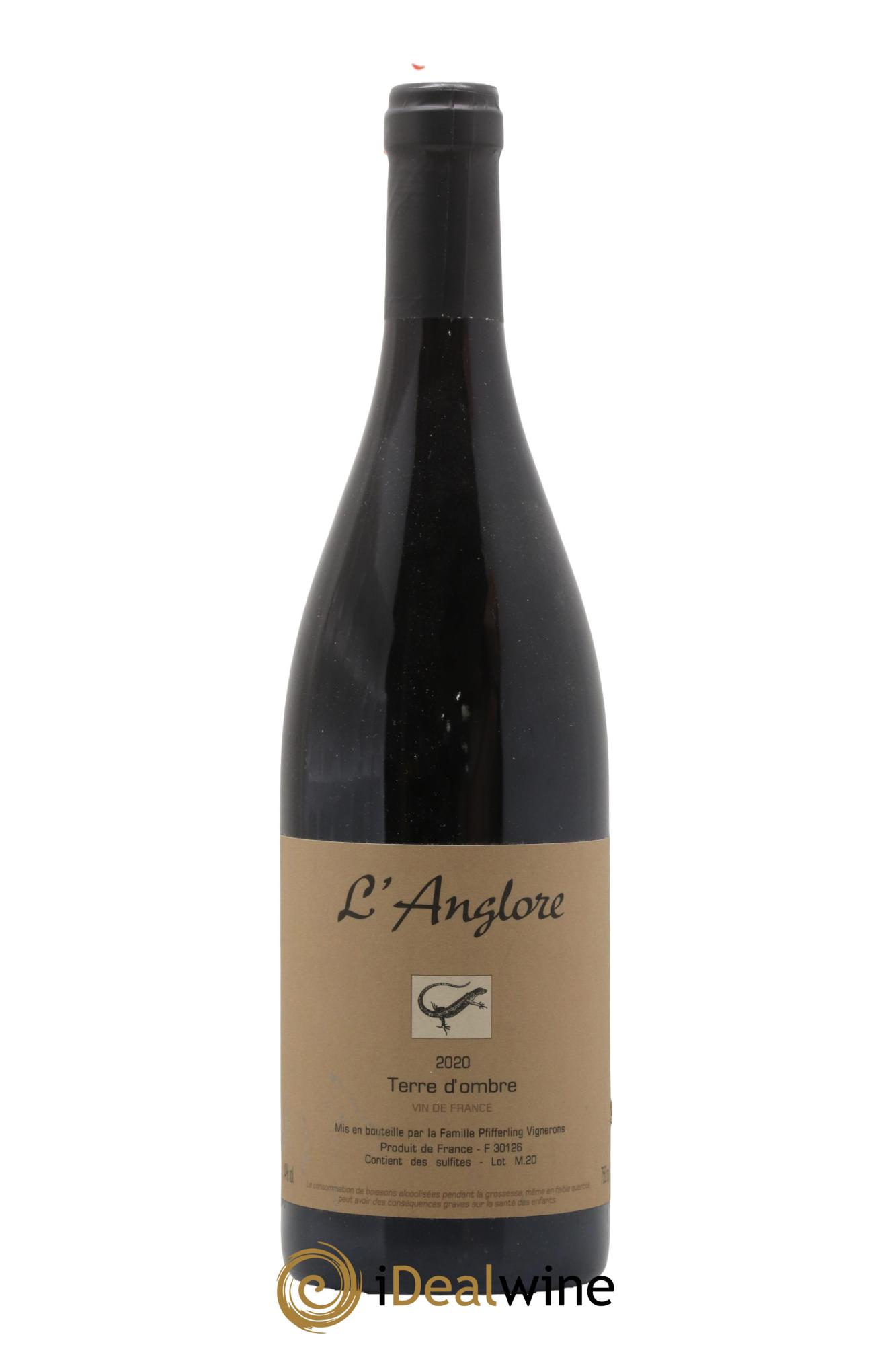 Vin de France Terre d'Ombre L'Anglore 2020 - Lotto di 1 bottiglia - 0