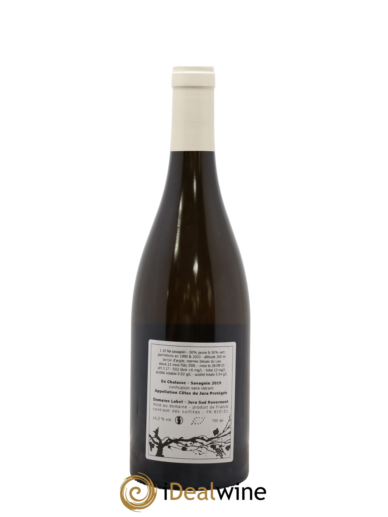 Côtes du Jura Fleur de Savagnin En Chalasse Romain - Julien  - Charline Labet 2019 - Posten von 1 Flasche - 1