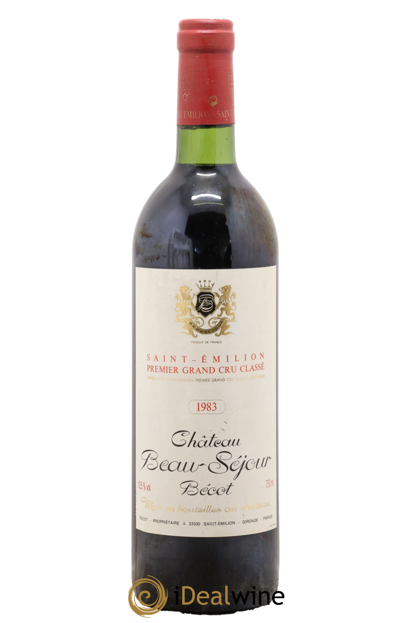 Château Beau-Séjour Bécot 1er Grand Cru Classé B 1983 - Lot de 1 bouteille - 0