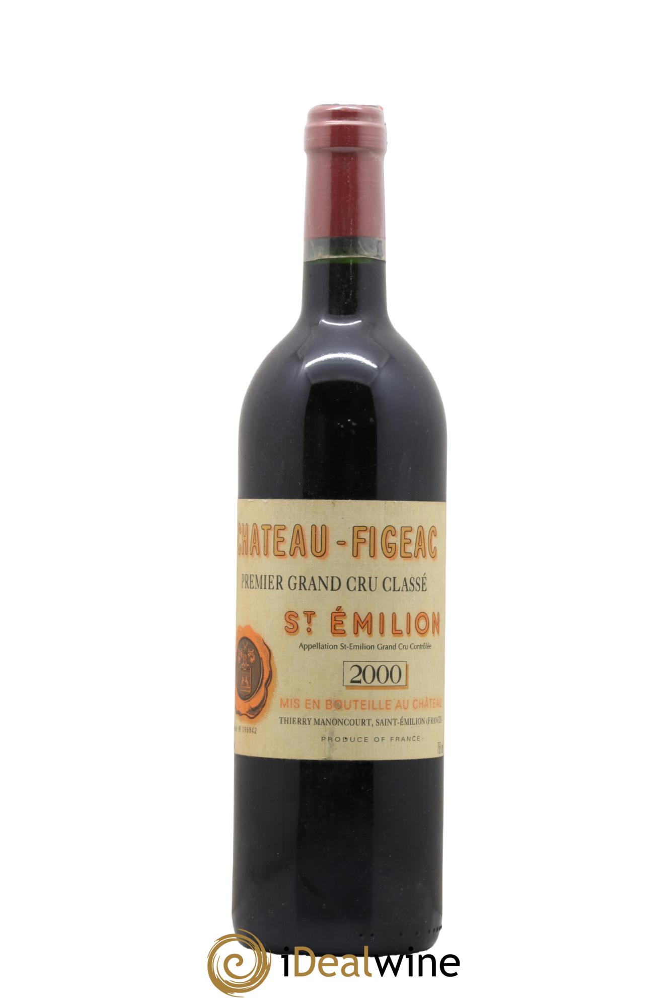 Château Figeac 1er Grand Cru Classé A 2000 - Lotto di 1 bottiglia - 0